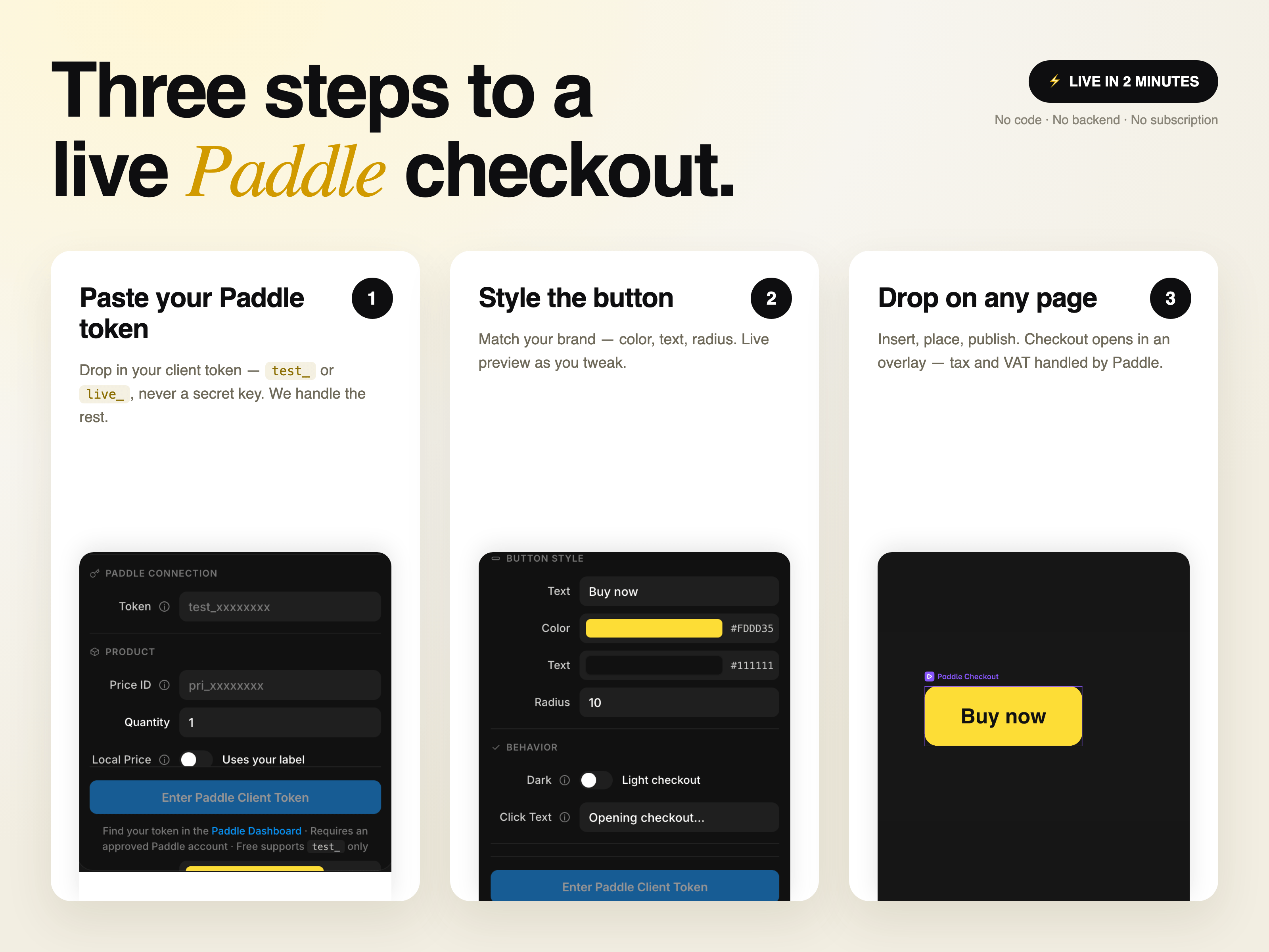 Paddle Checkout