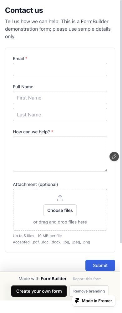 FormBuilder