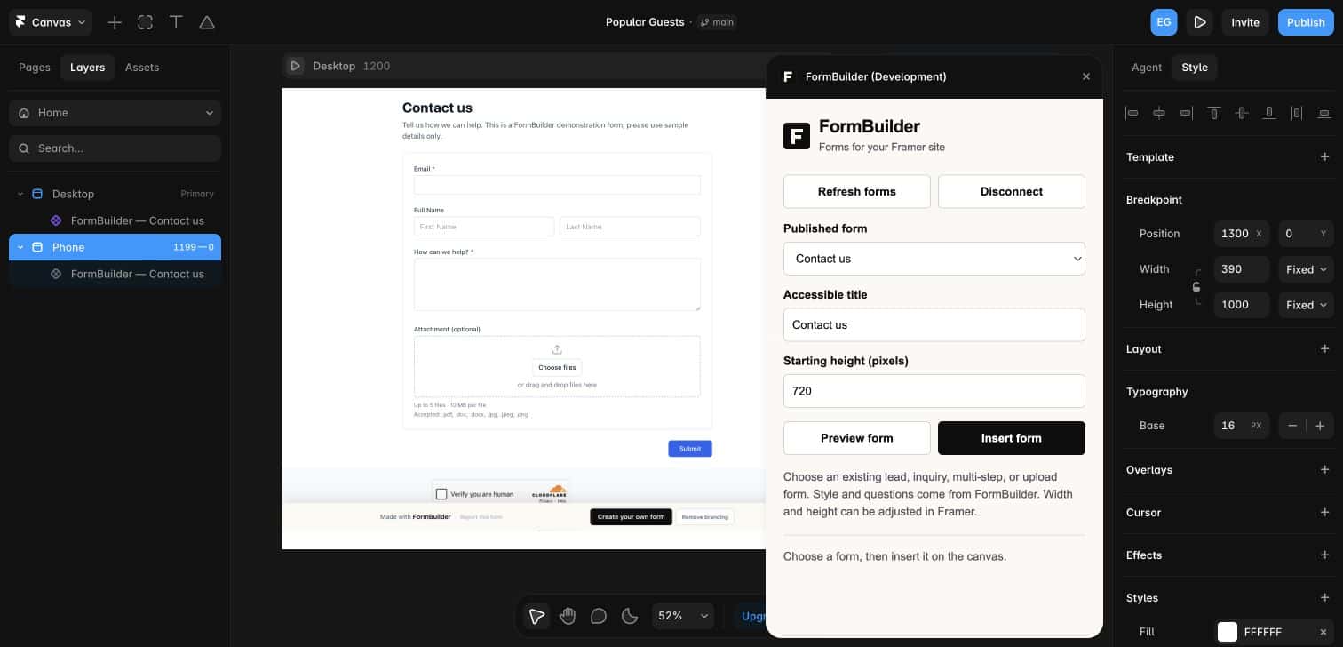 FormBuilder