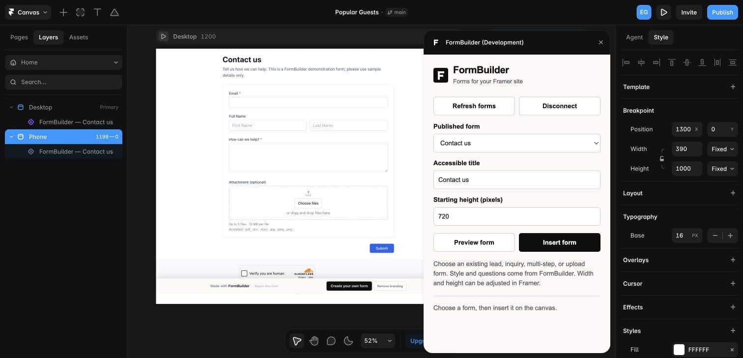 FormBuilder