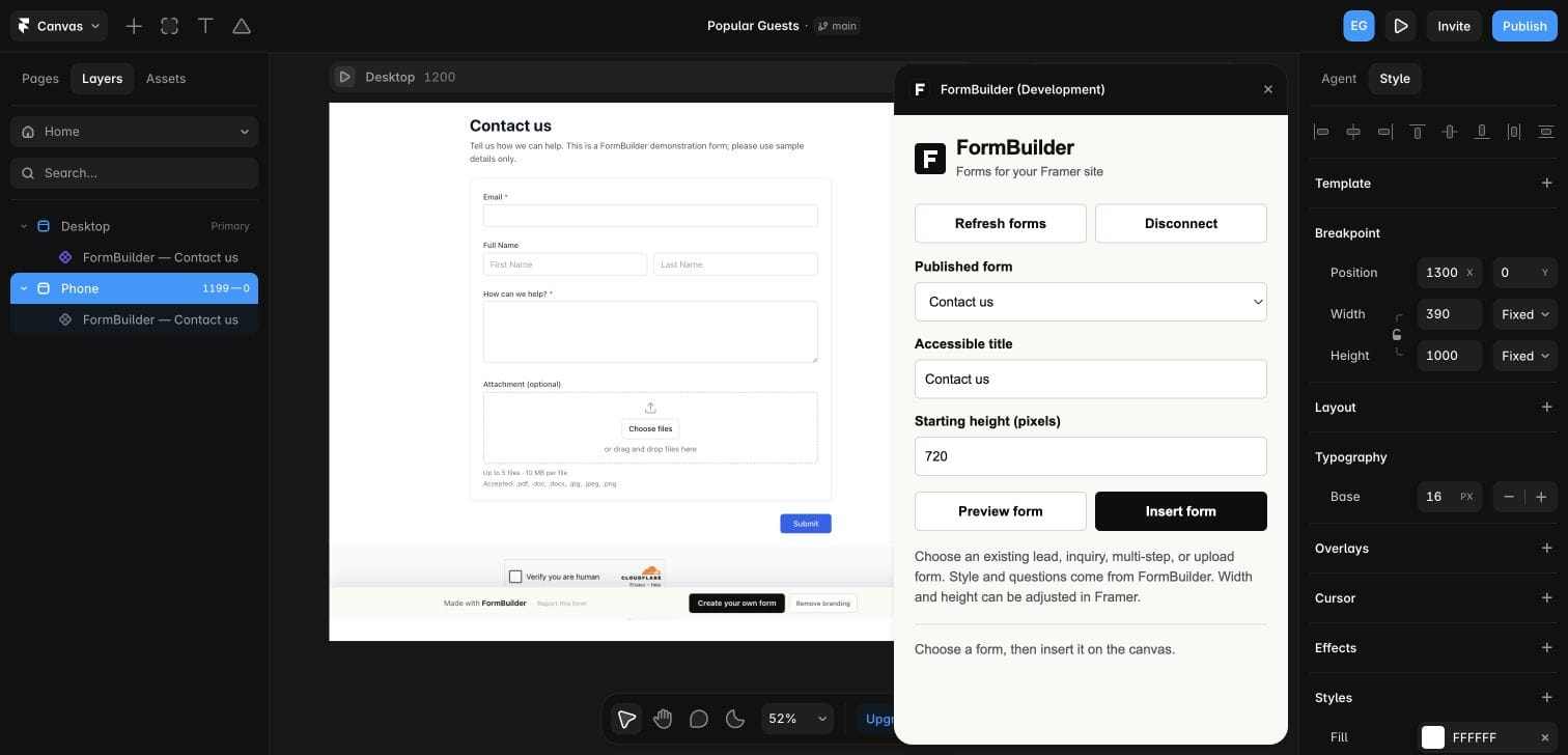 FormBuilder