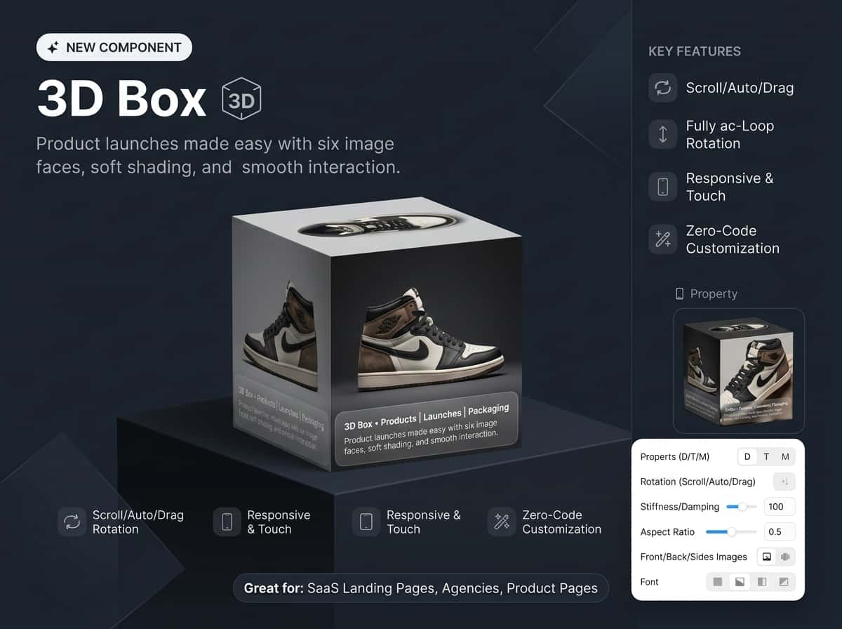 3D Box Showcase