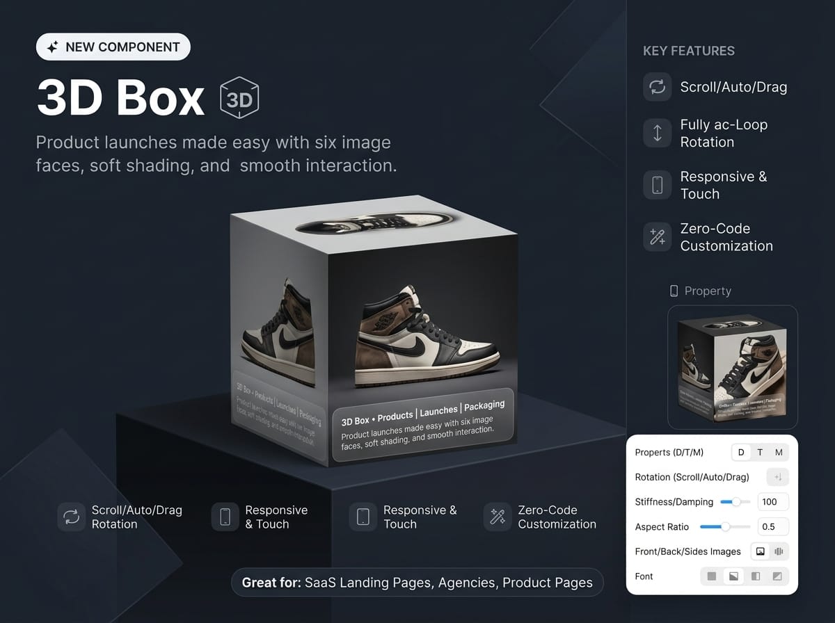 3D Box Showcase