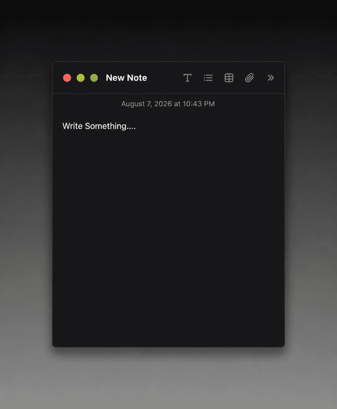 Mac Note Card