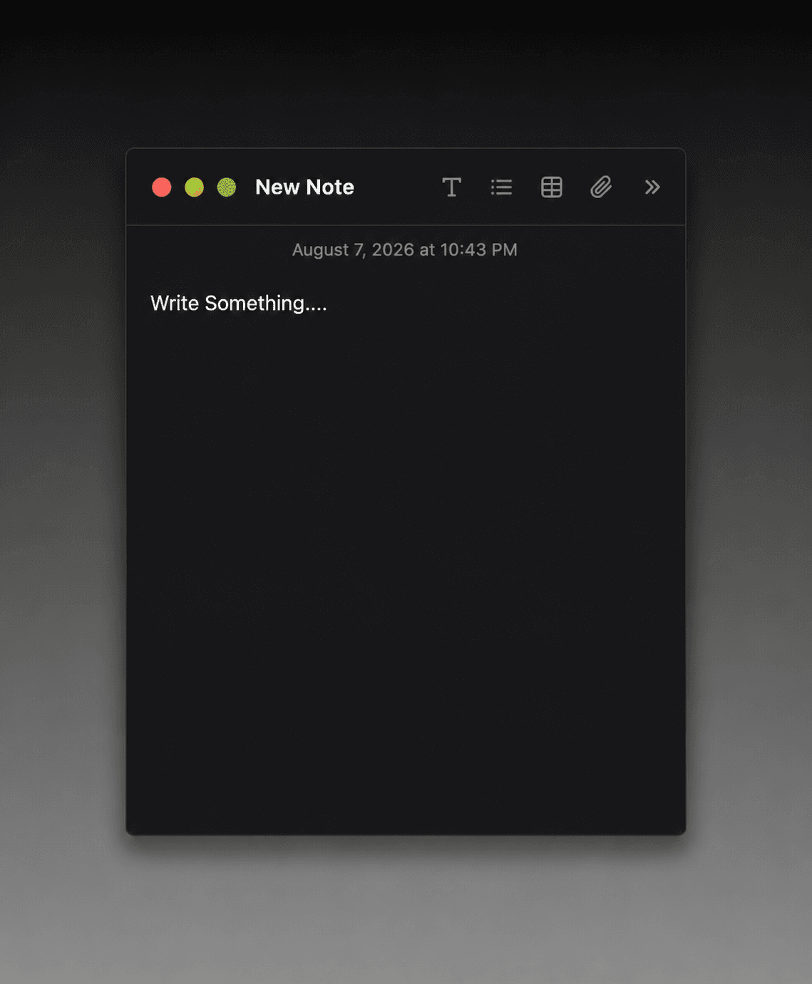 Mac Note Card