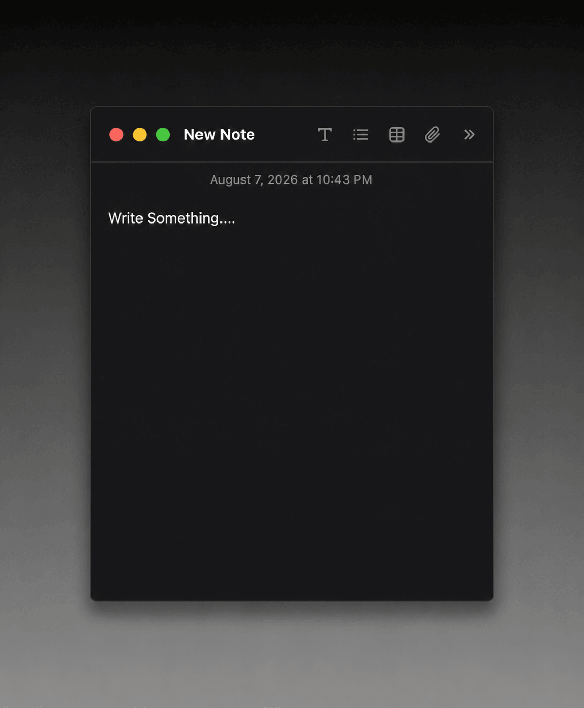 Mac Note Card