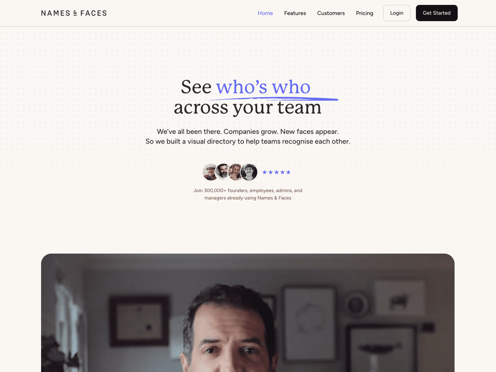 Name's and Faces