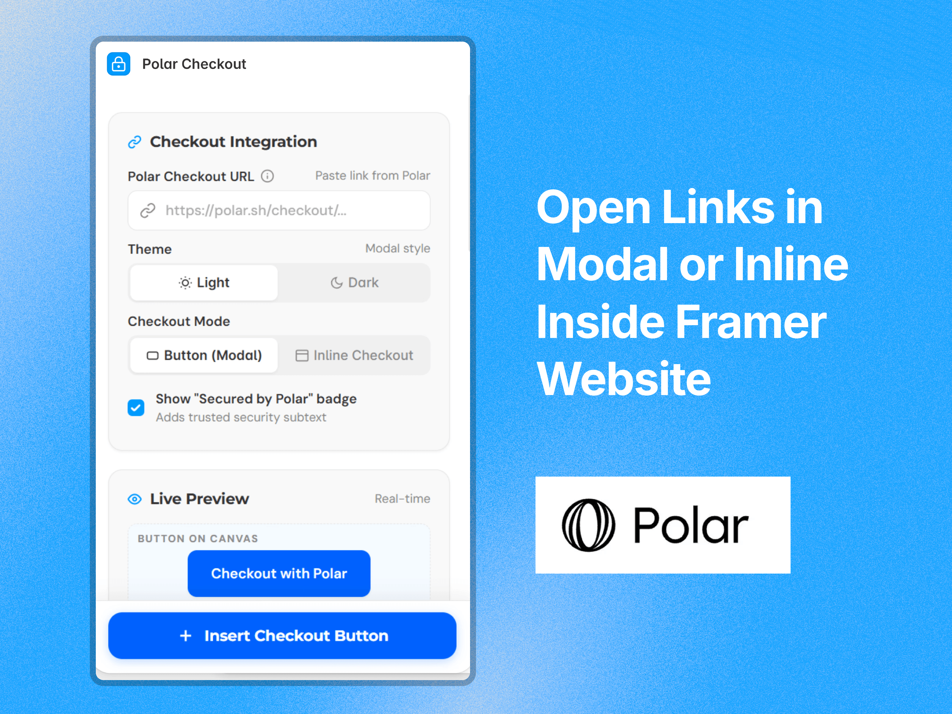 Polar Checkout