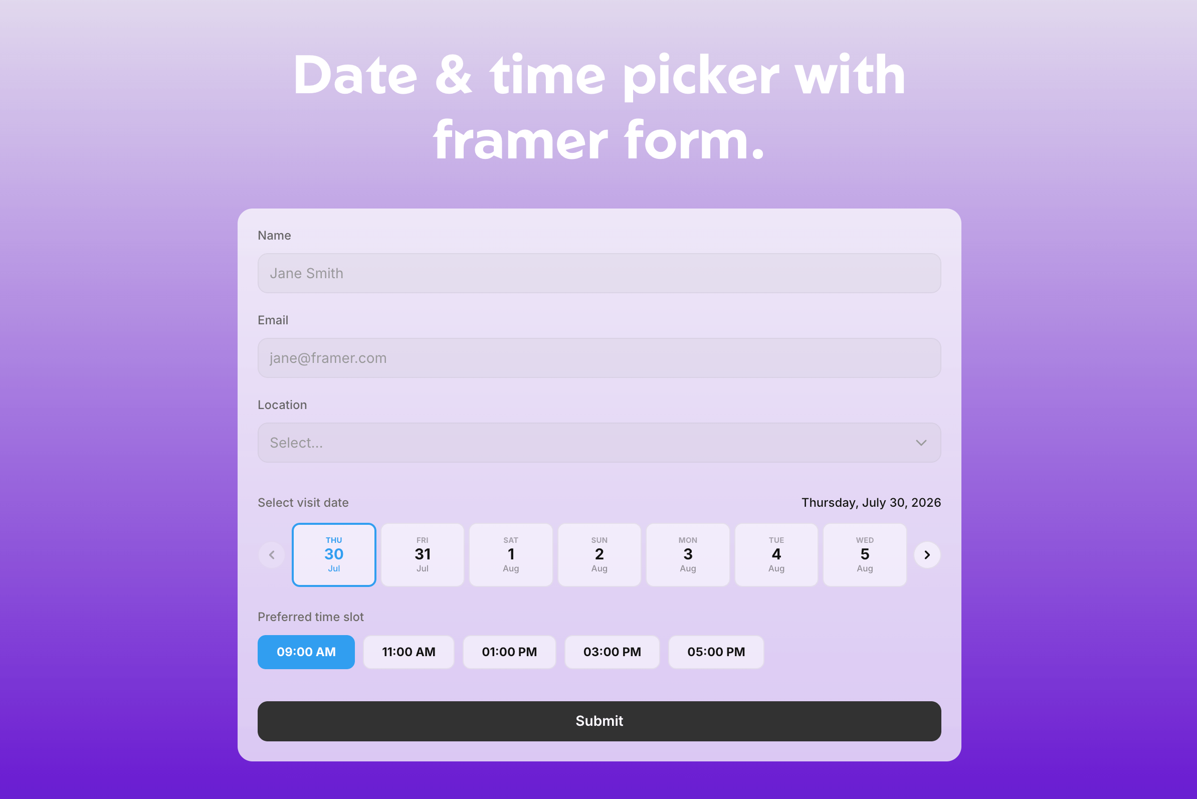 Date & Time Picker