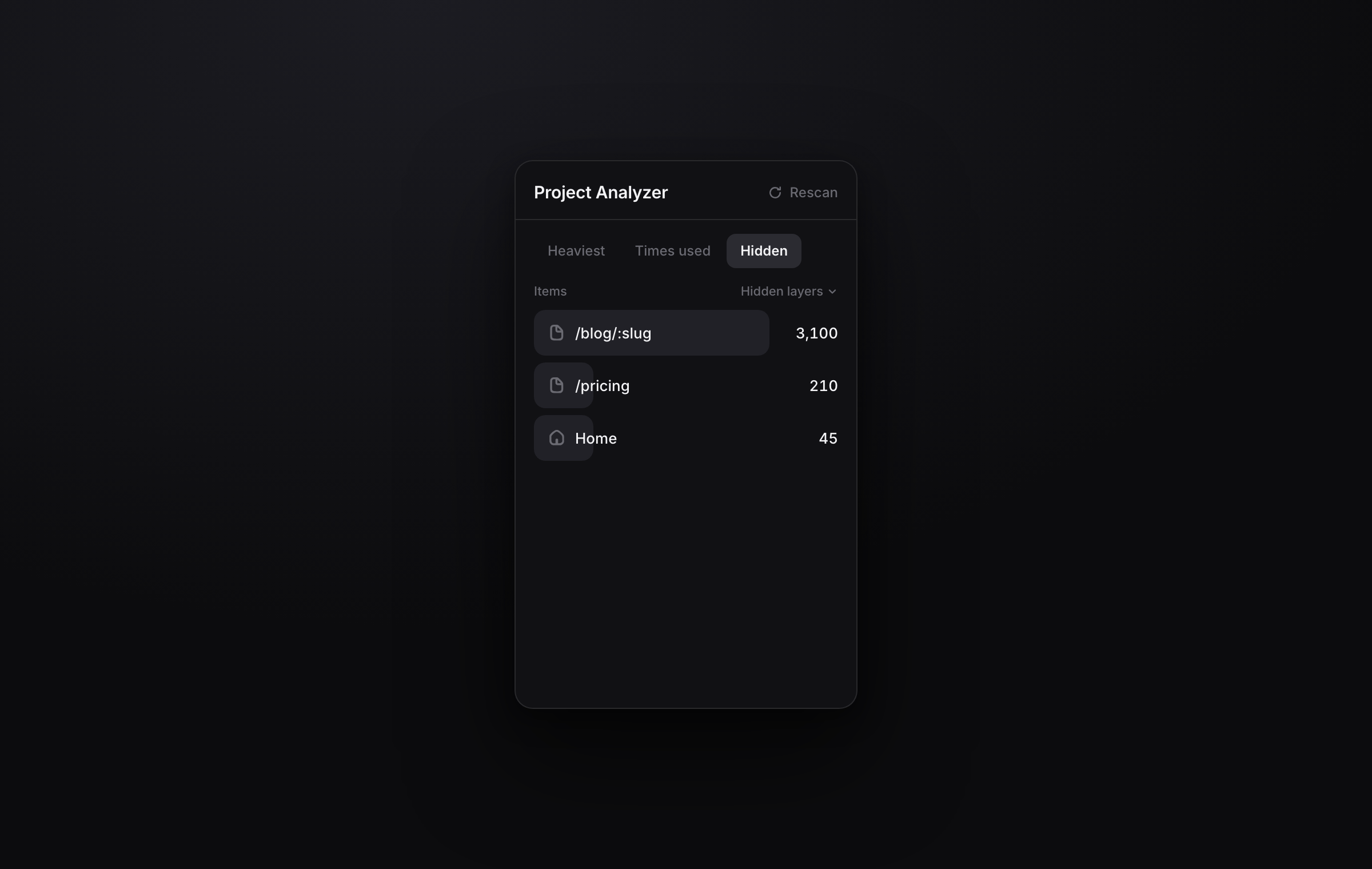 Project Analyzer