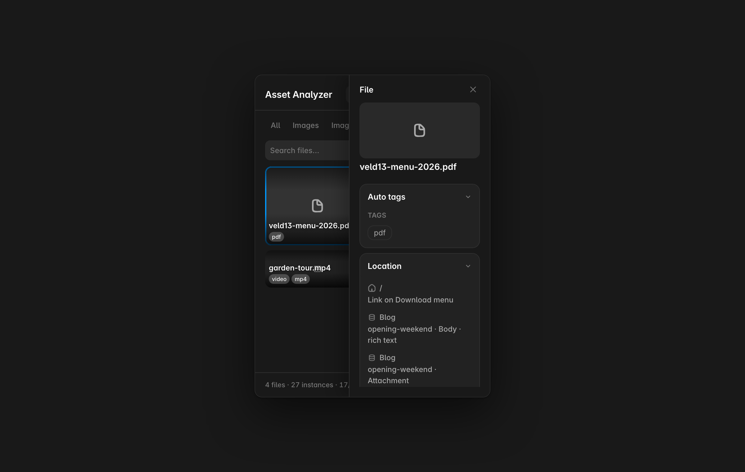 Asset Analyzer