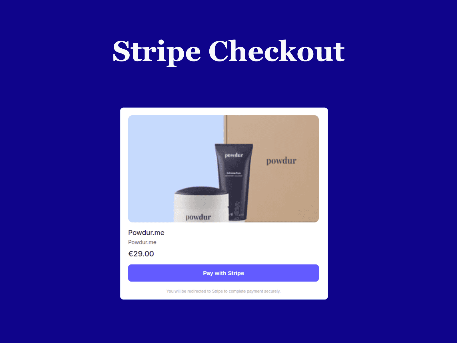 Stripe Checkout