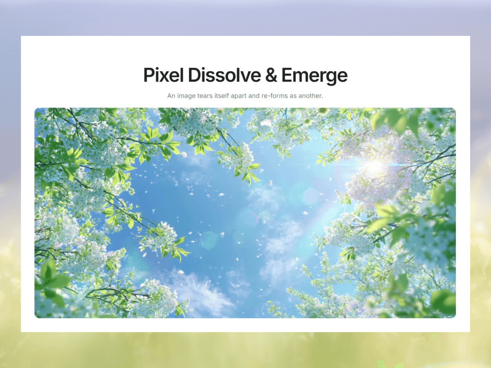 Pixel Dissolve