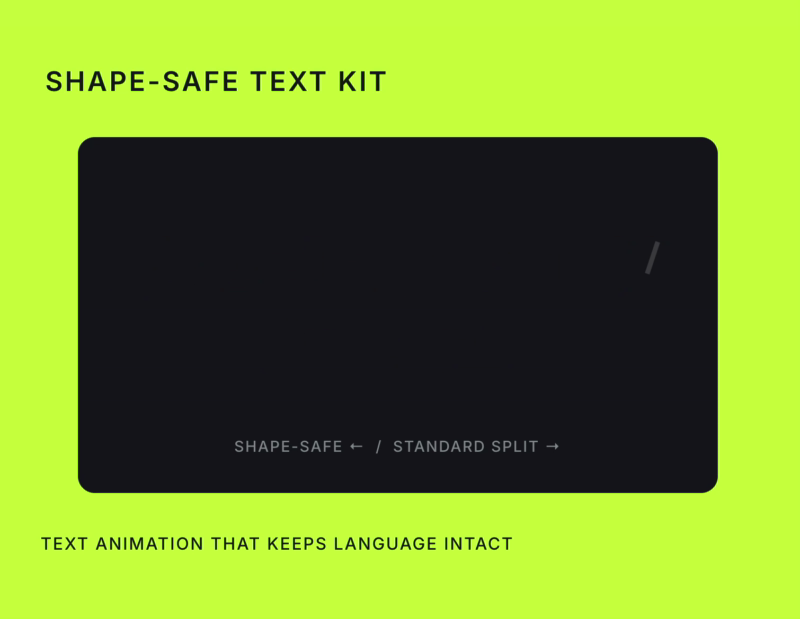 Shape Safe Text Kit