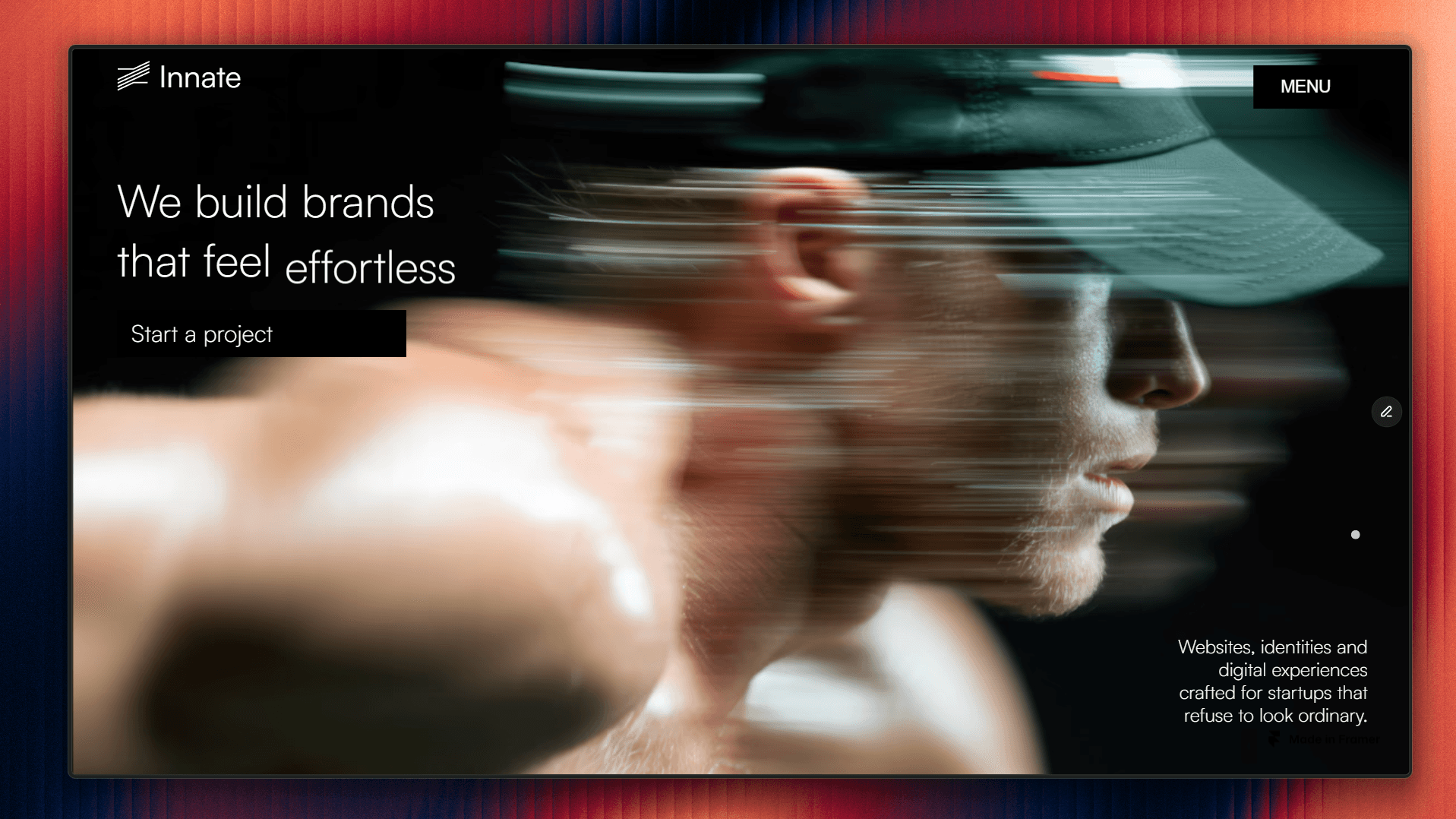 New Framer Template dropping soon: "Innate"For brands that feel effortless.Here's the hero. Free or Paid - genuinely curious what you'd pay for this.