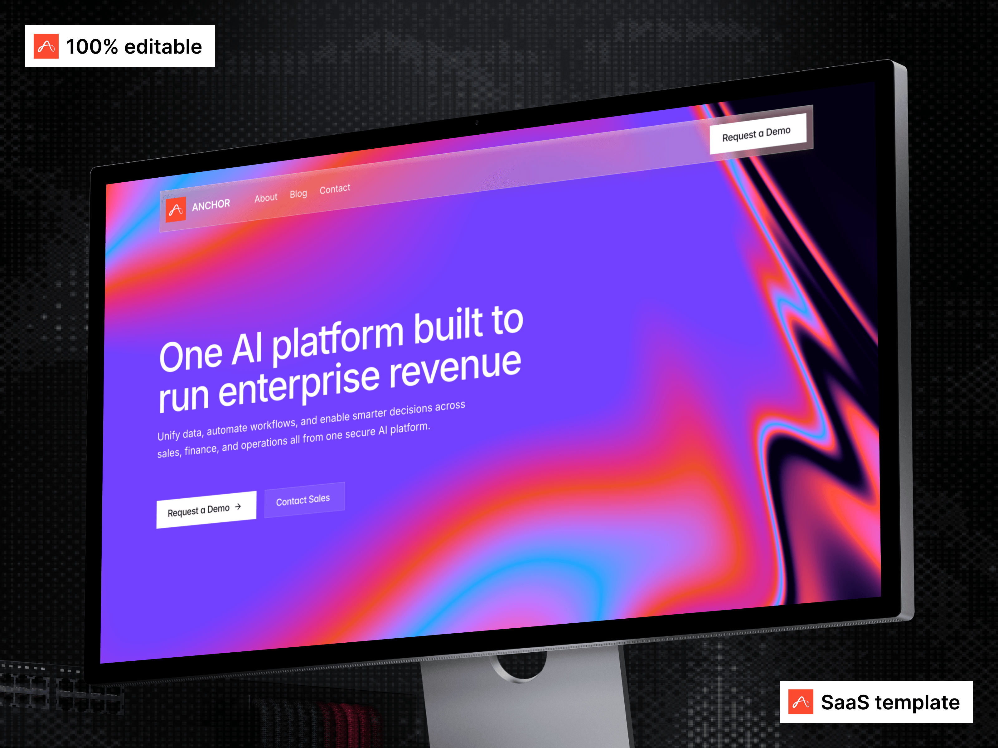 No cost, just remix and launch → https://framer.link/moATC13Zero.That's how many pricing tables this enterprise AI Framer template has.Anchorr is a dark, enterprise-grade SaaS website template - built for AI platforms, B2B revenue tools, and startups selling to enterprise buyers.Instead of a pricing page, it runs two CTAs →Request a DemoContact SalesNo dollar amount anywhere on the site.Because enterprise SaaS isn't bought off a page. It's bought through a conversation with a real person.If you're building an AI platform or B2B SaaS product for enterprise clients, the page you leave out can convert better than the one you build.
