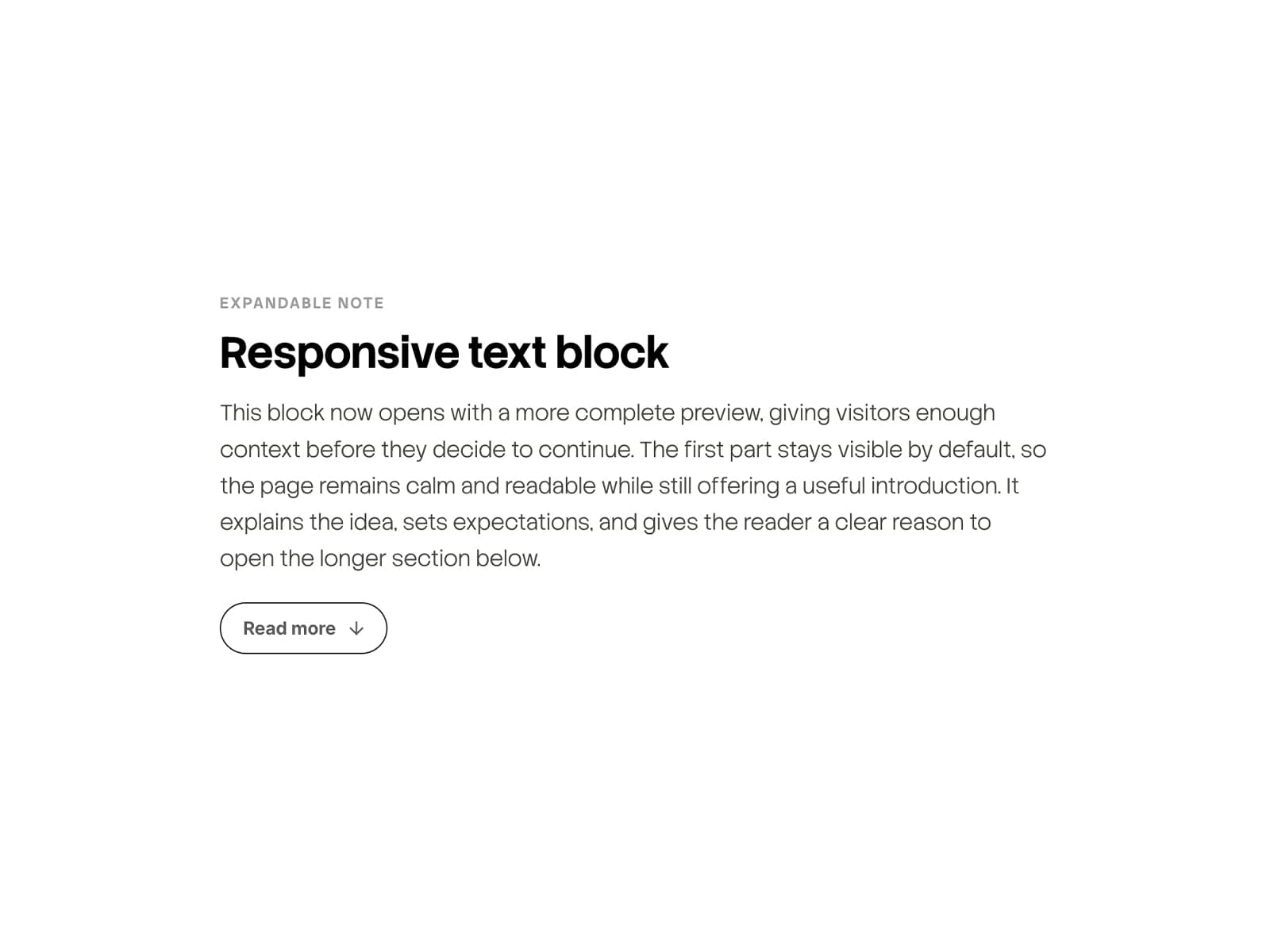 Expandable Text