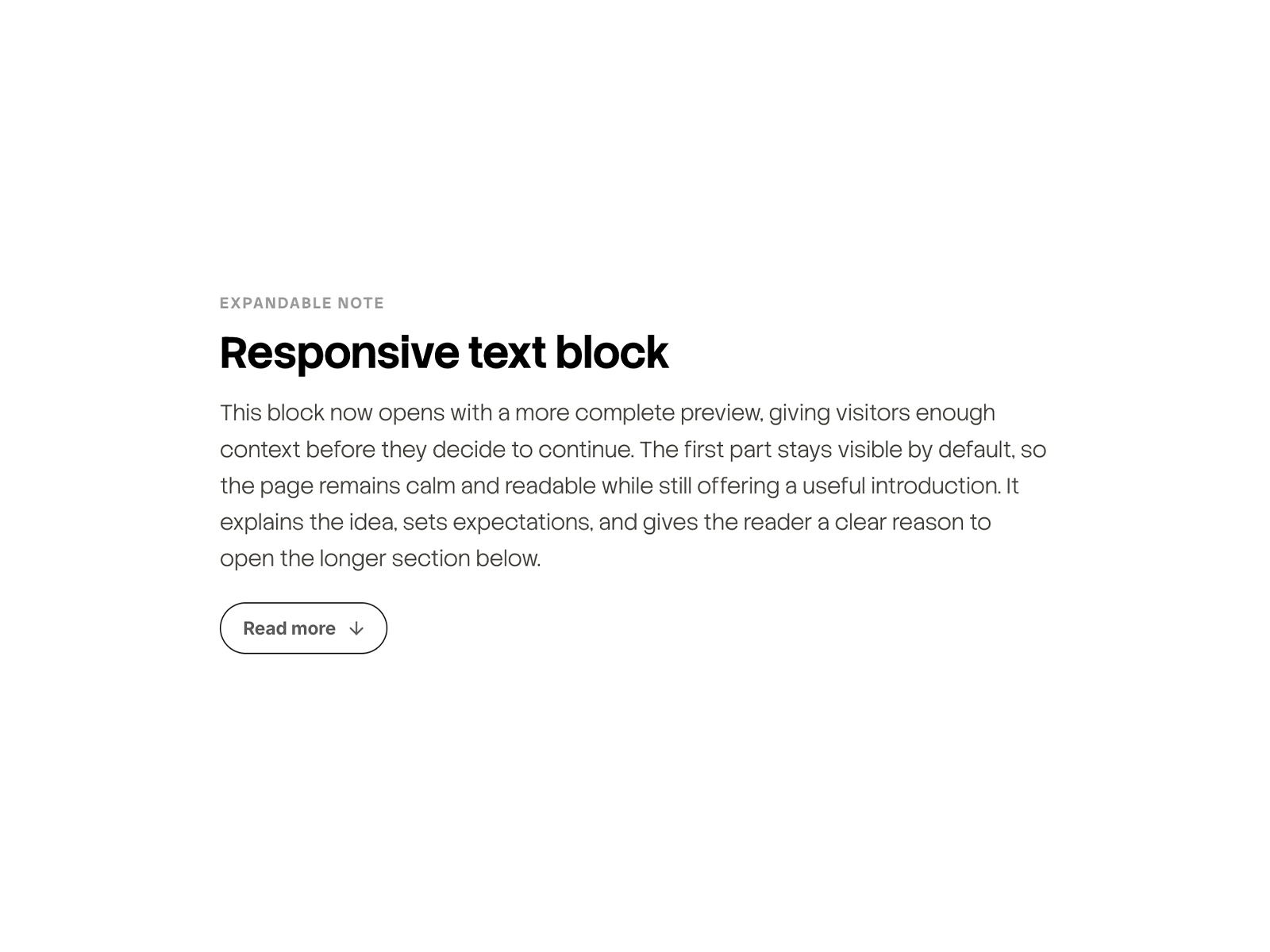 Expandable Text