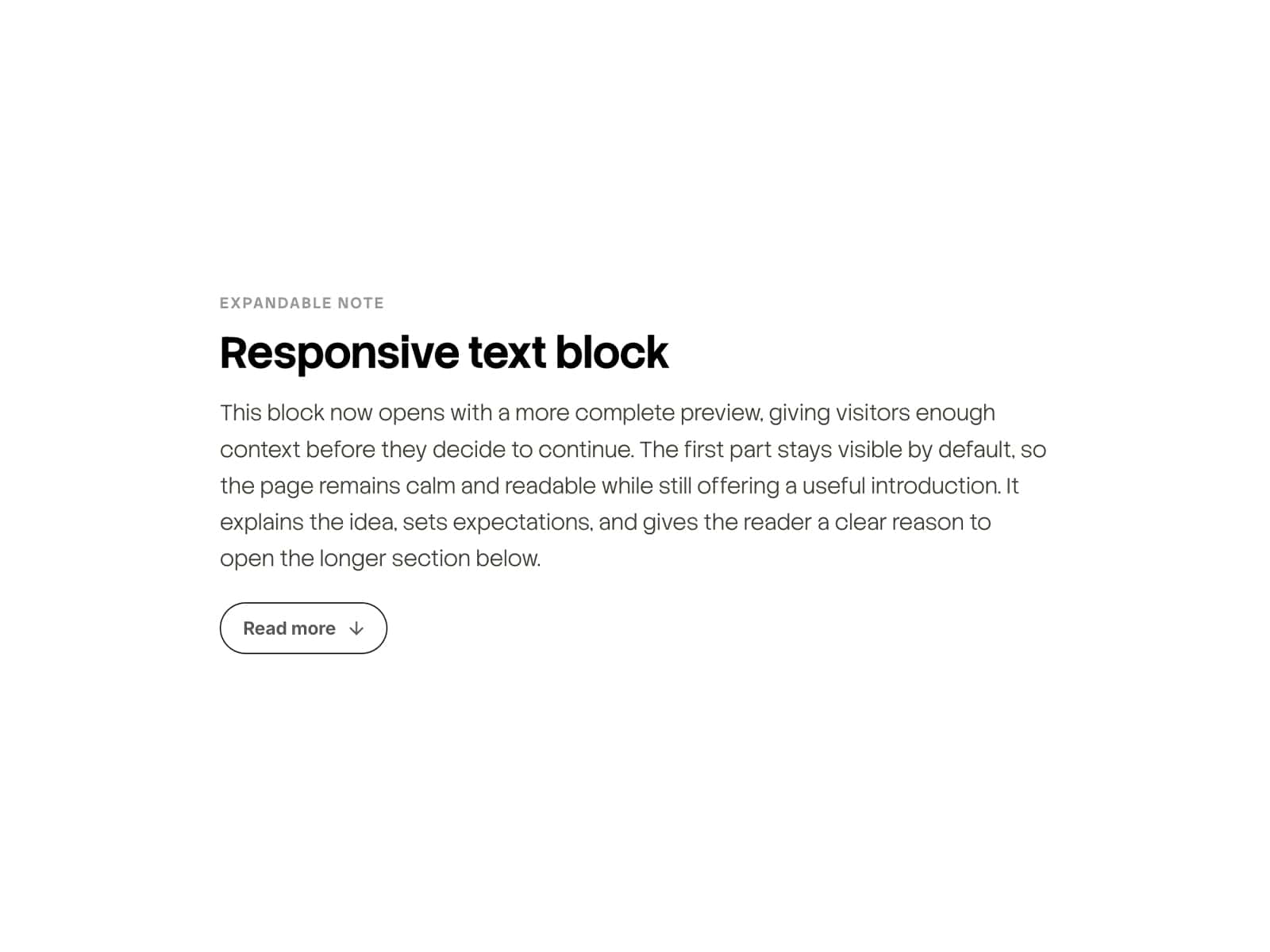 Expandable Text