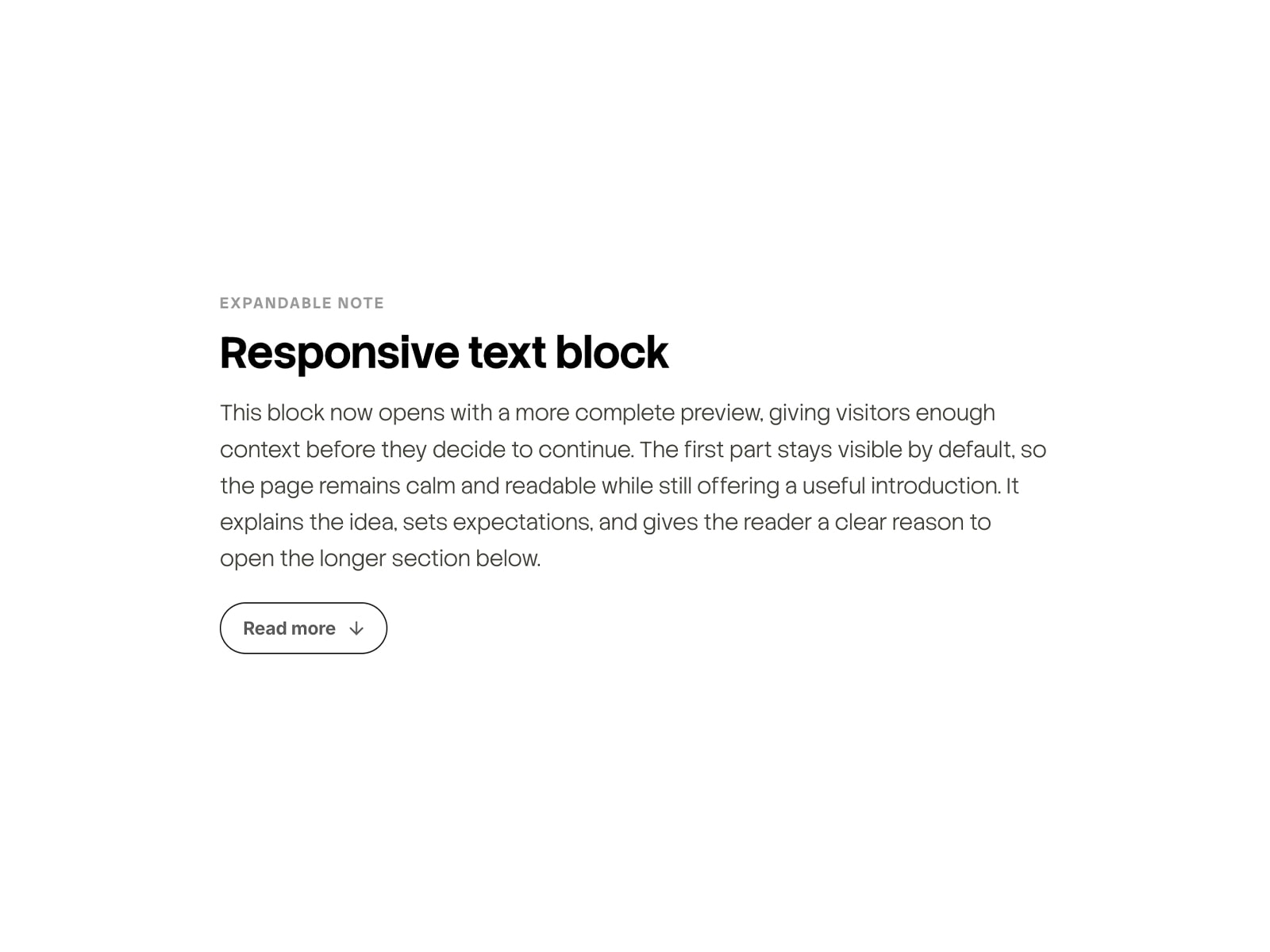 Expandable Text