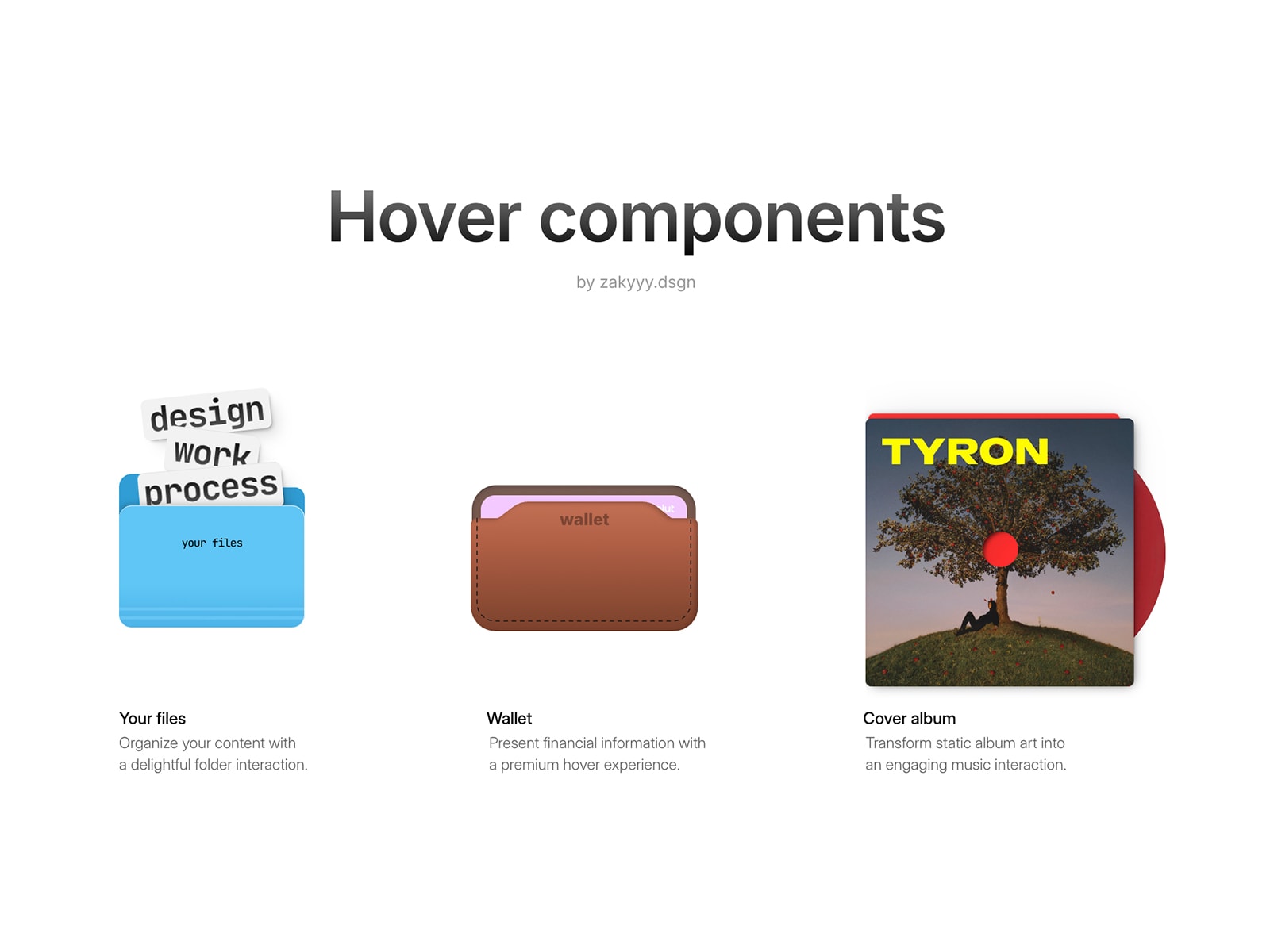 Hover components