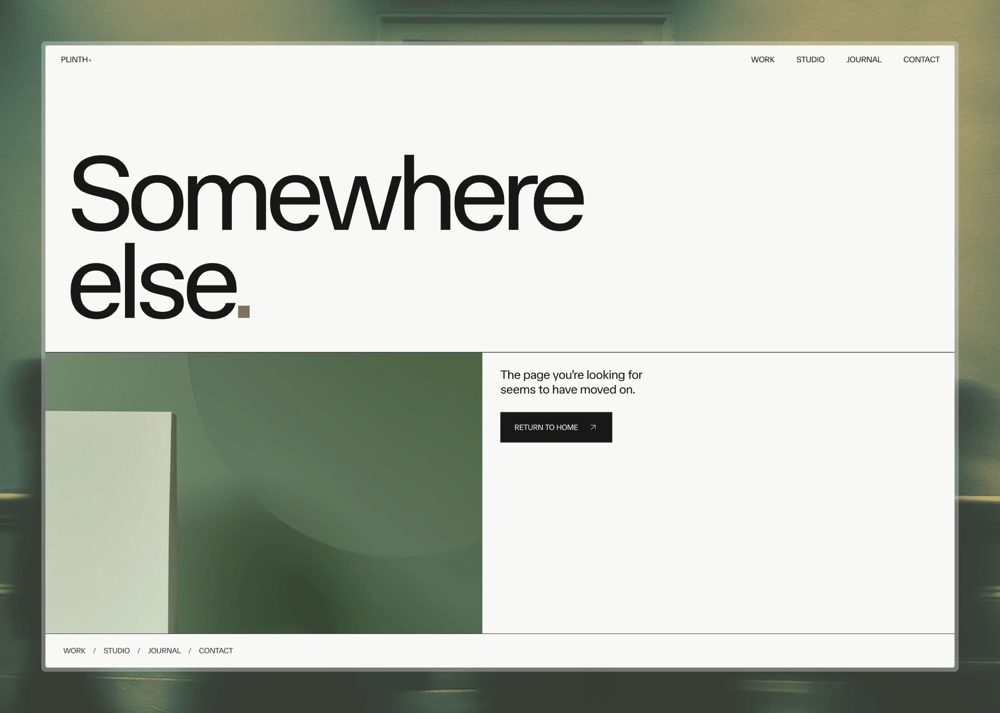 No "404" anywhere on this page. Skipped the number entirely, wrote a real headline instead. Feels weird not seeing "404." Good weird or bad weird?