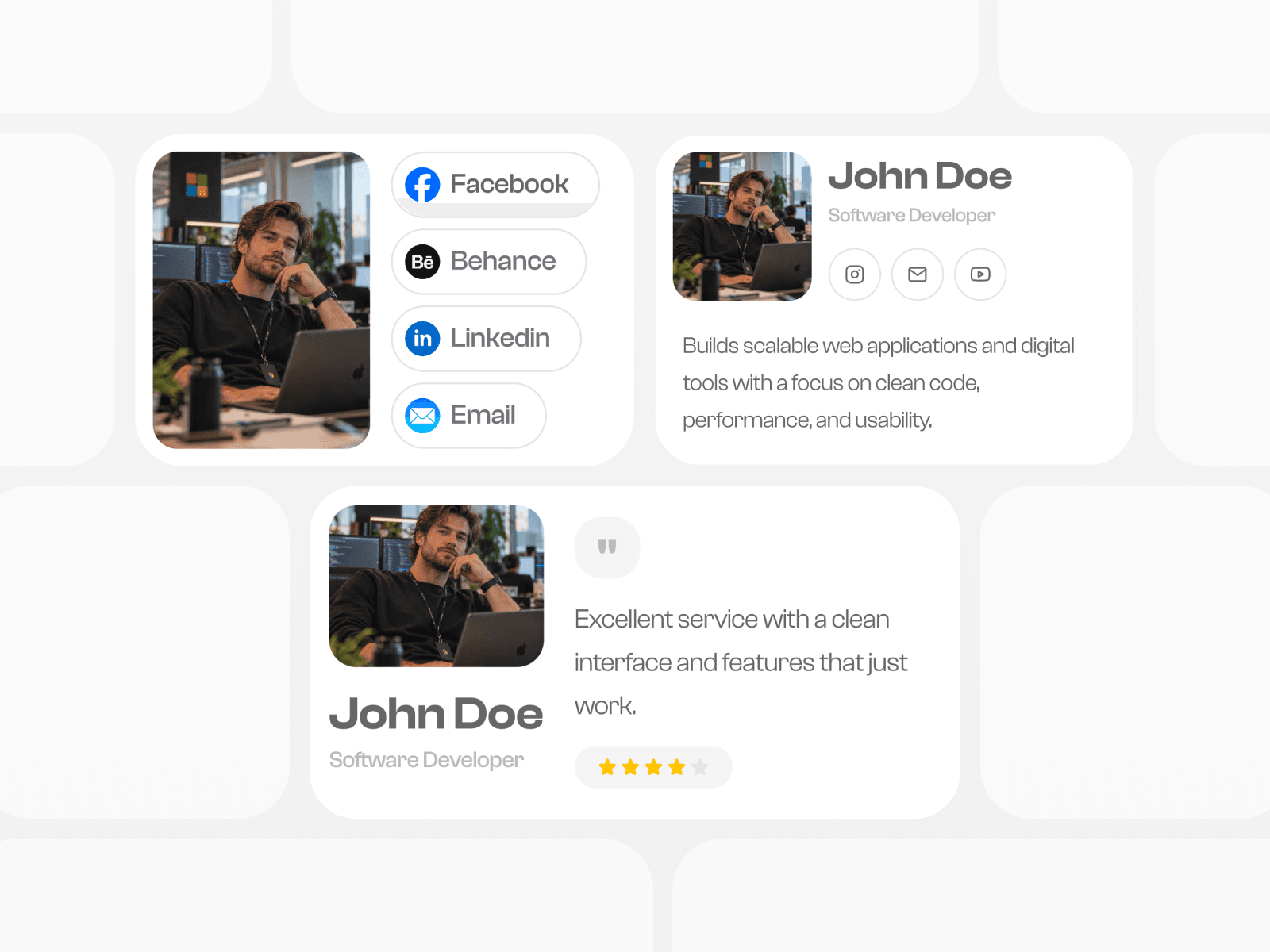 Cards Footer