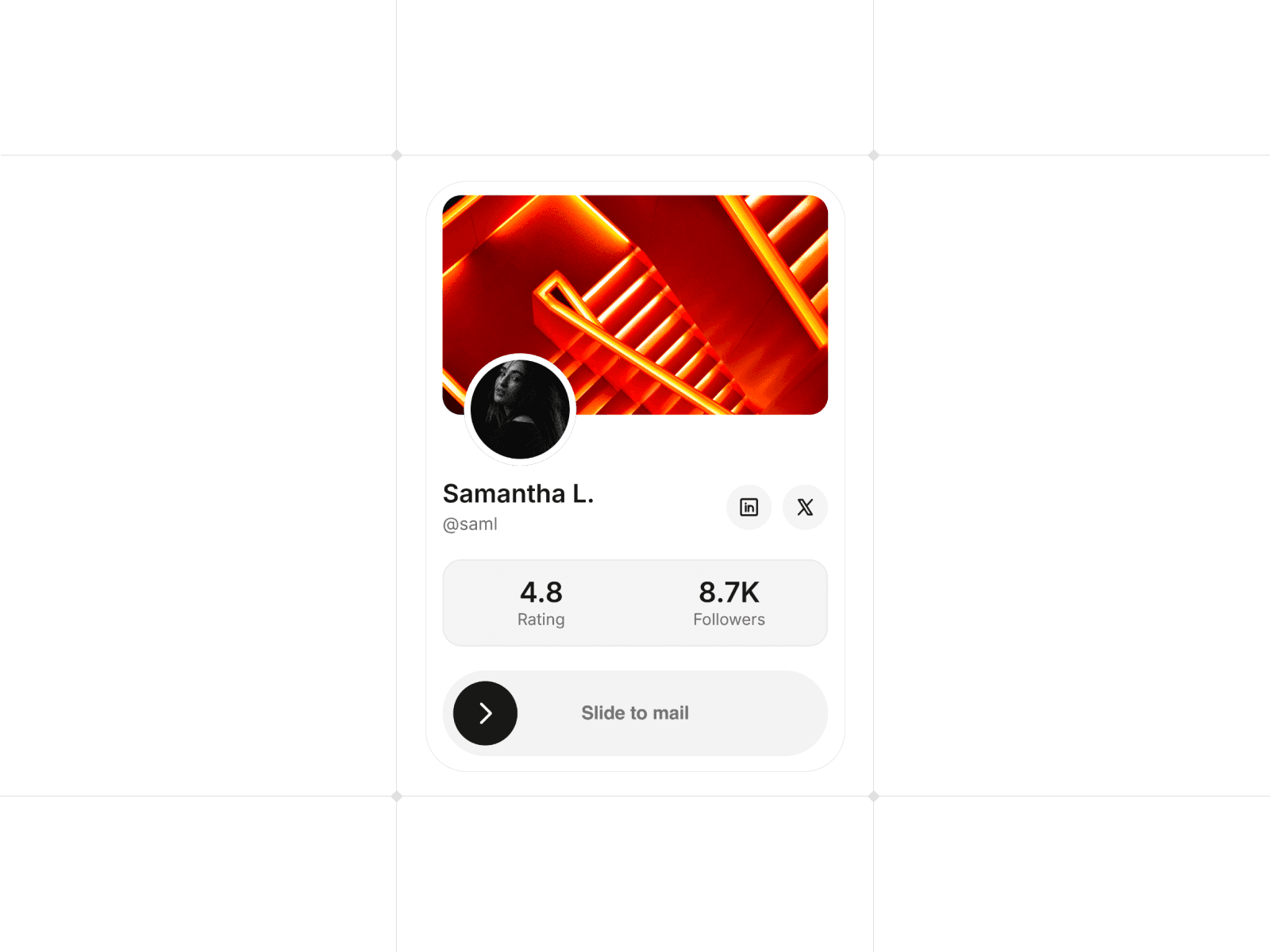 Profile Contact Card