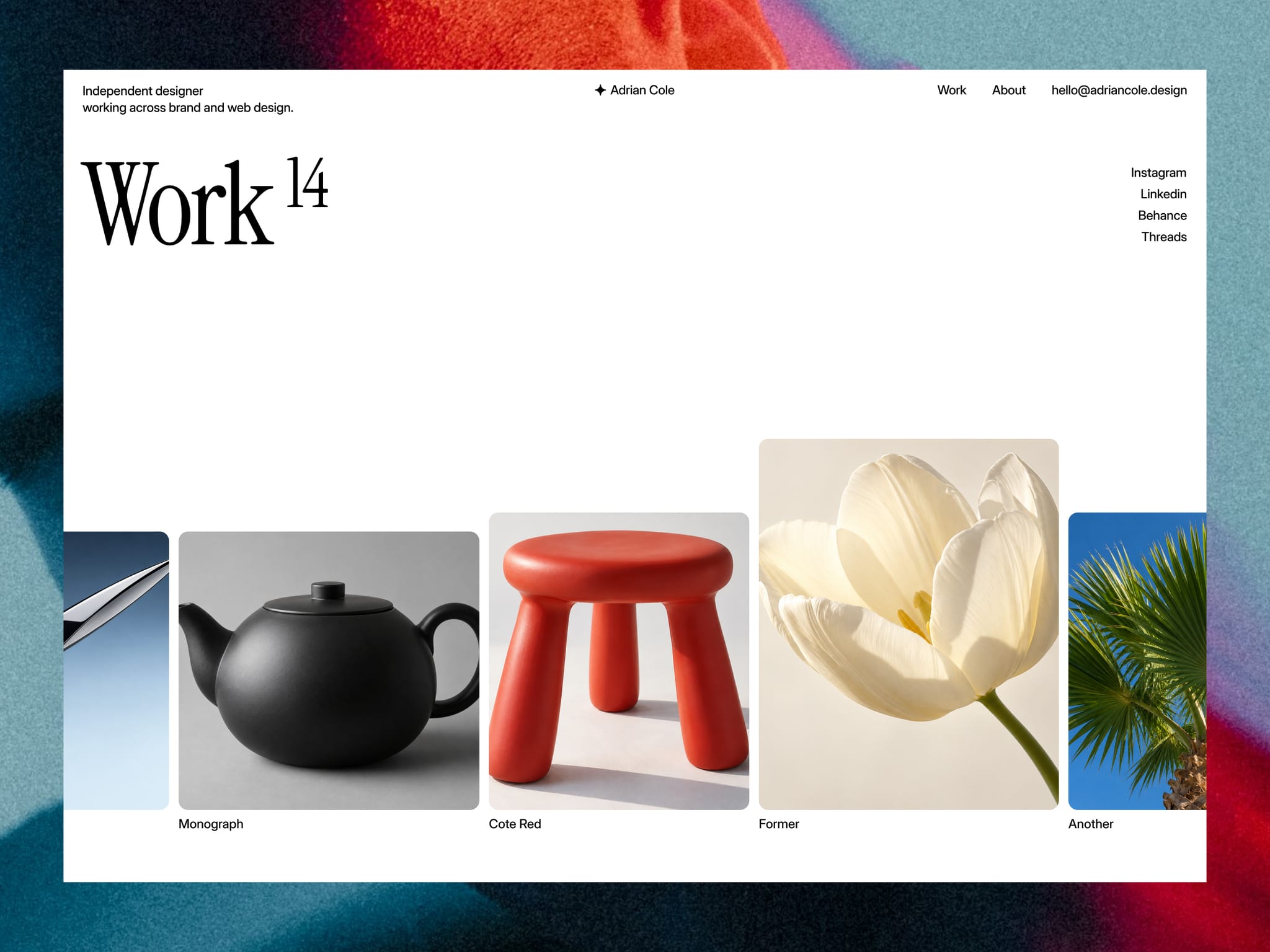 Adrian Cole Folio