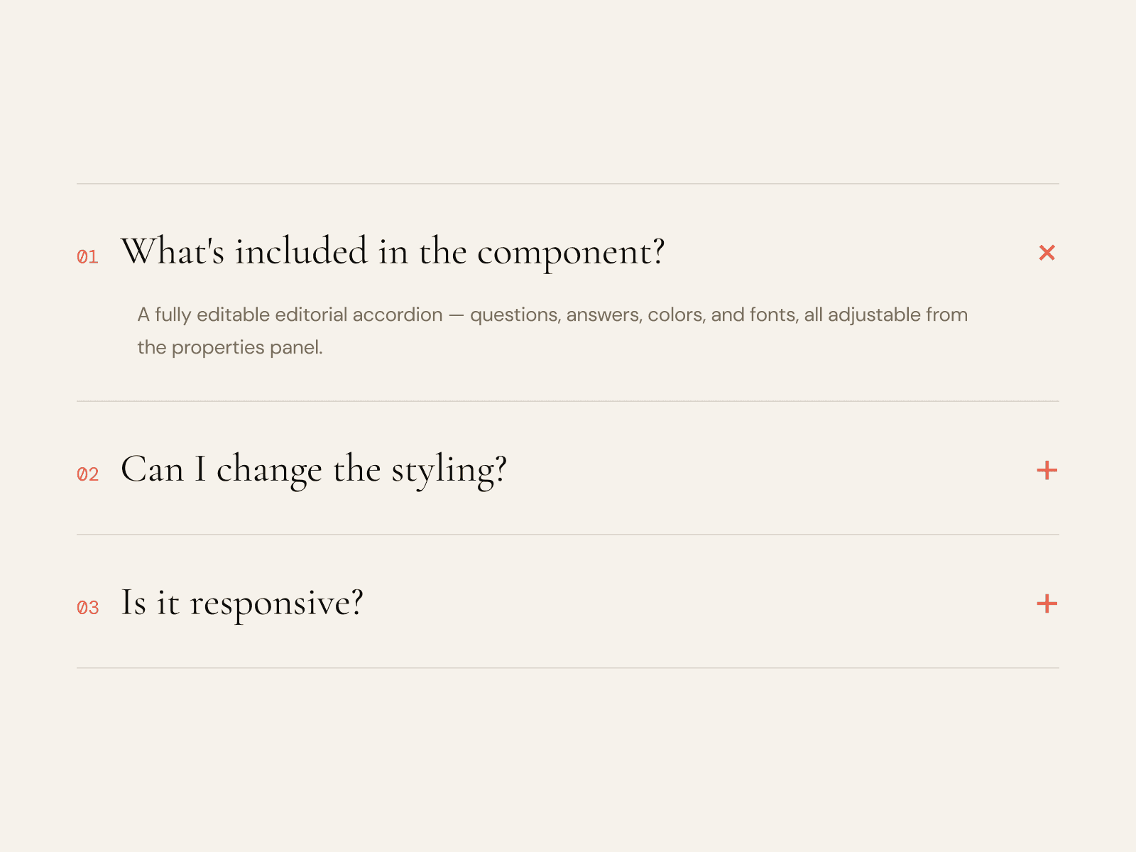 NR — FAQ Accordion