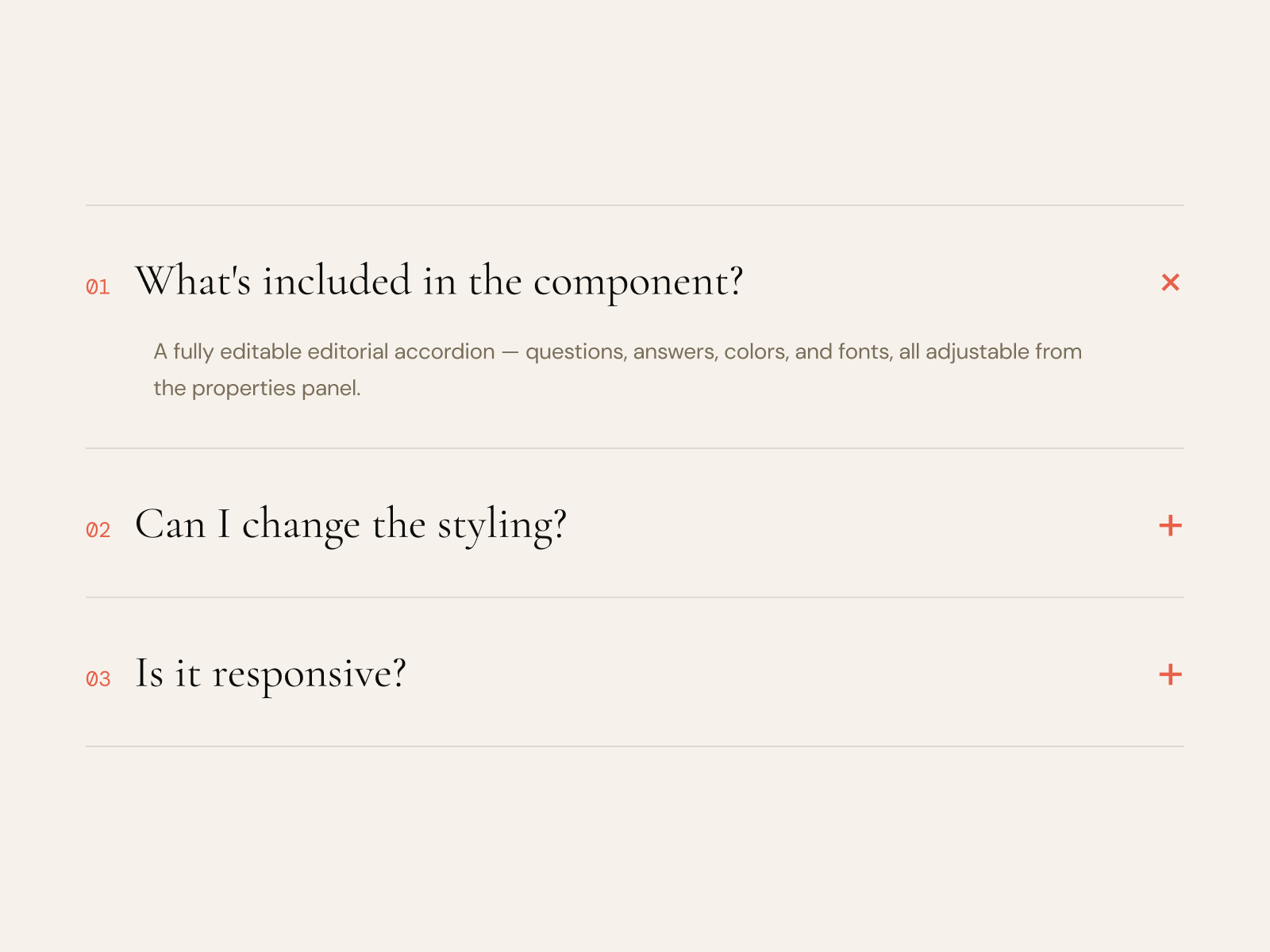 NR — FAQ Accordion
