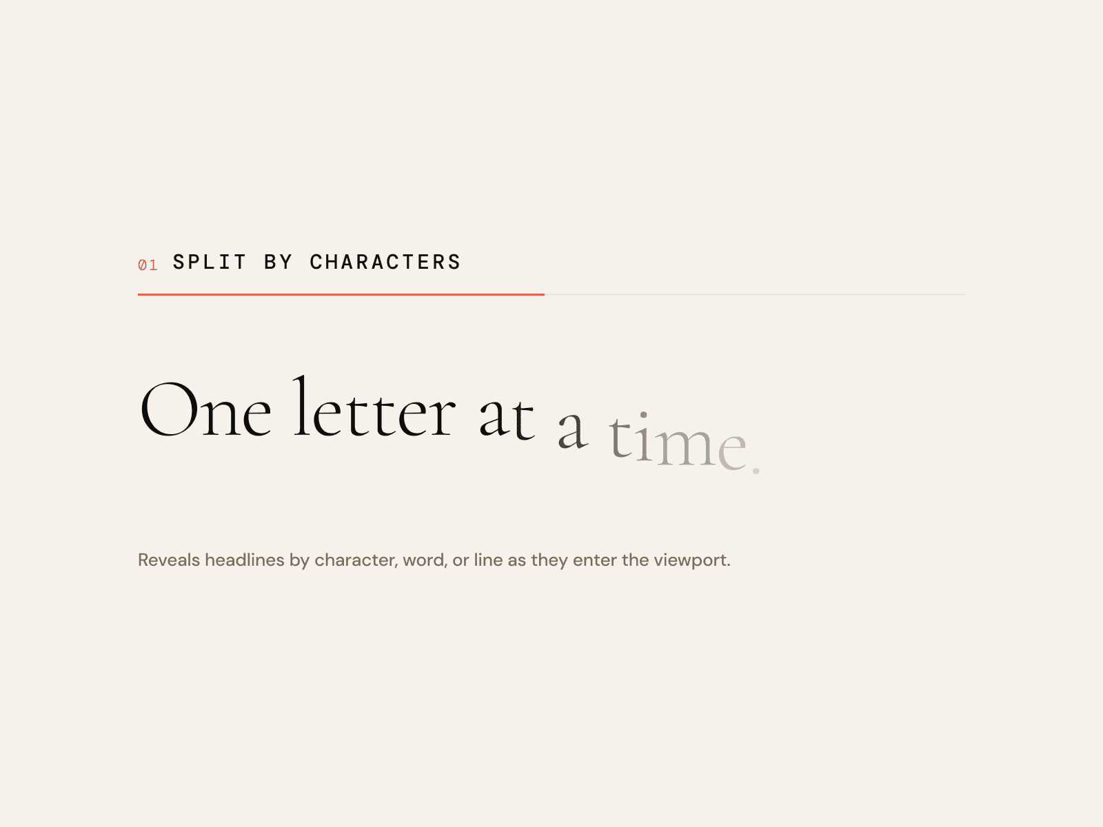 NR — Text Reveal