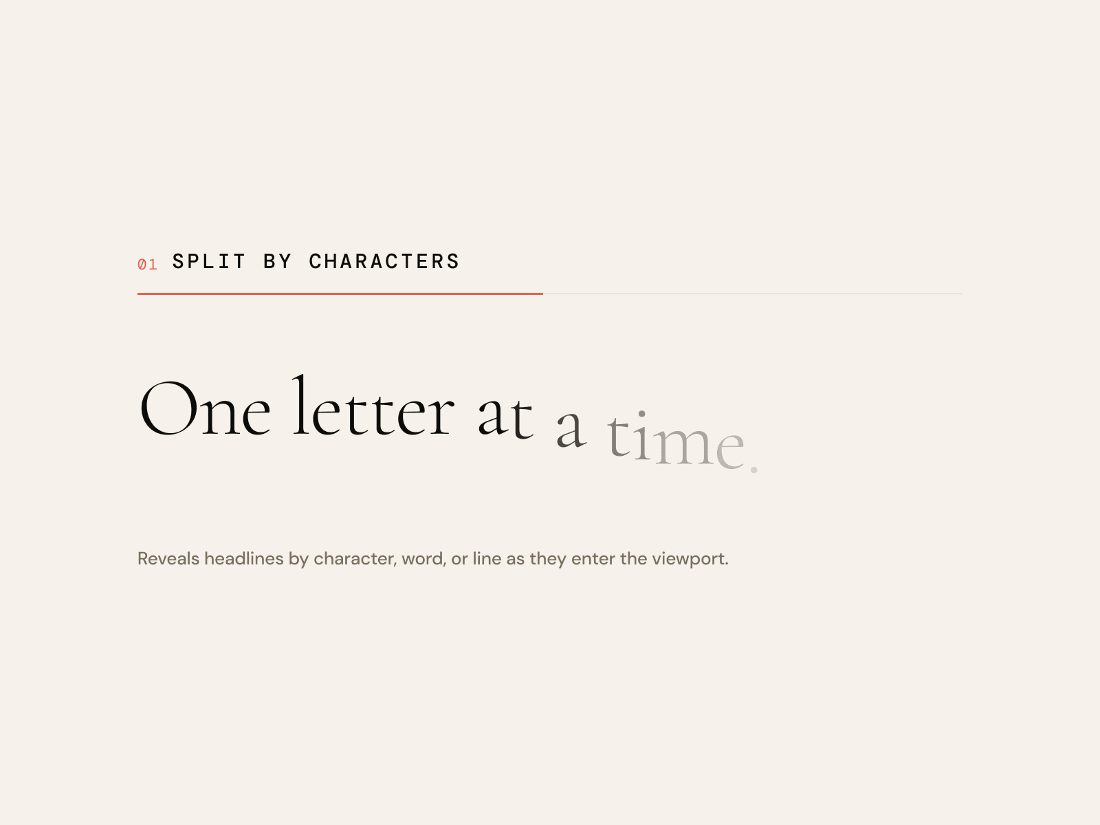 NR — Text Reveal