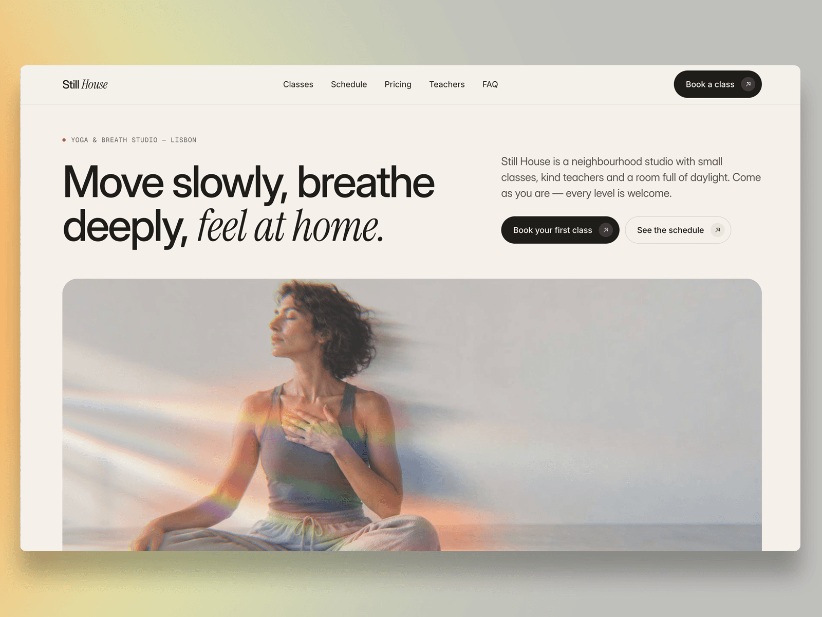 StillHouse - yoga