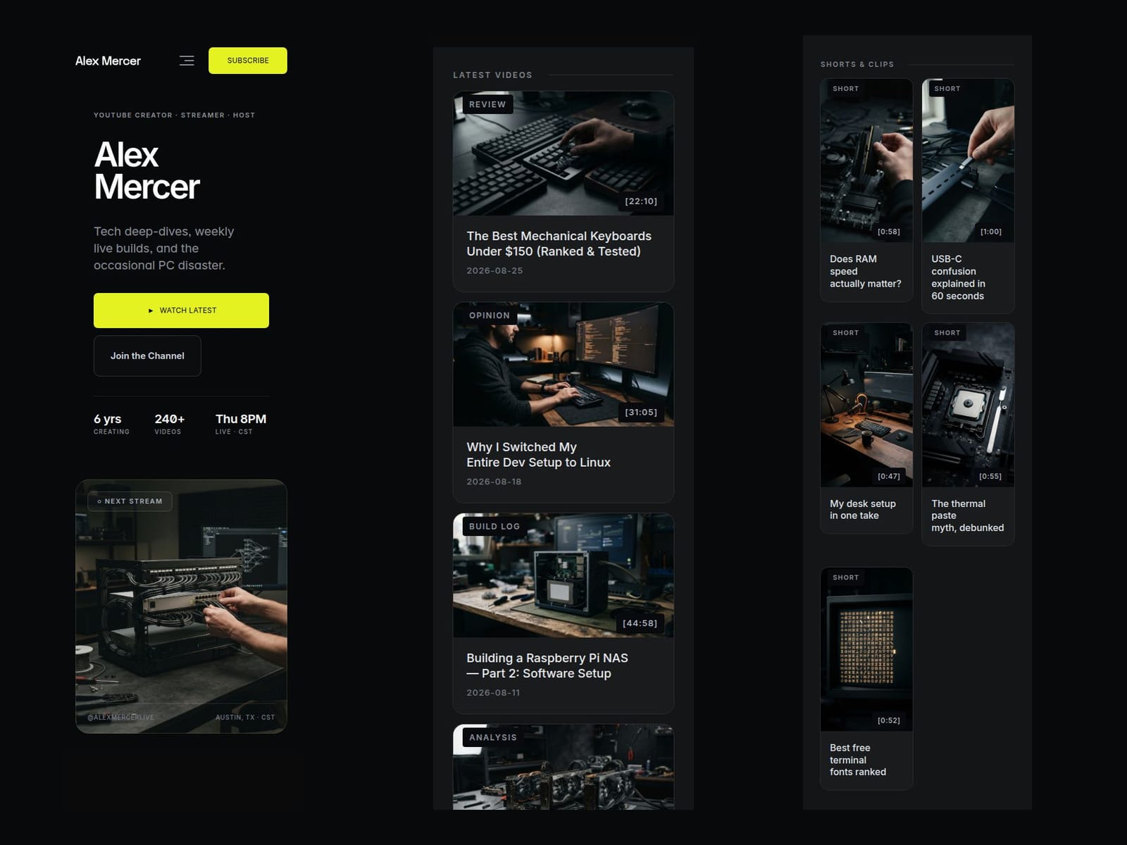 Creator Channel Kit