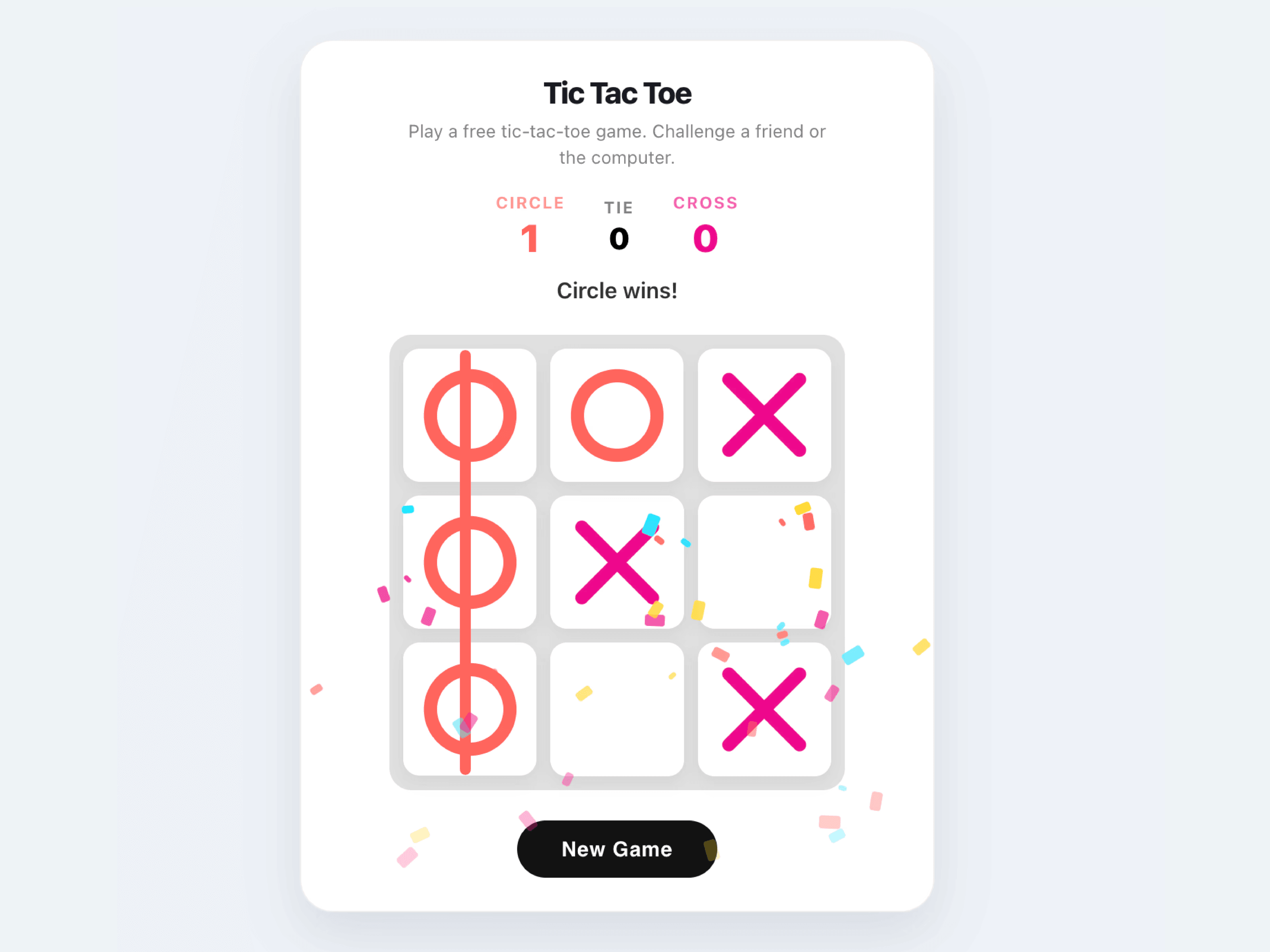 TicTacToe Widget