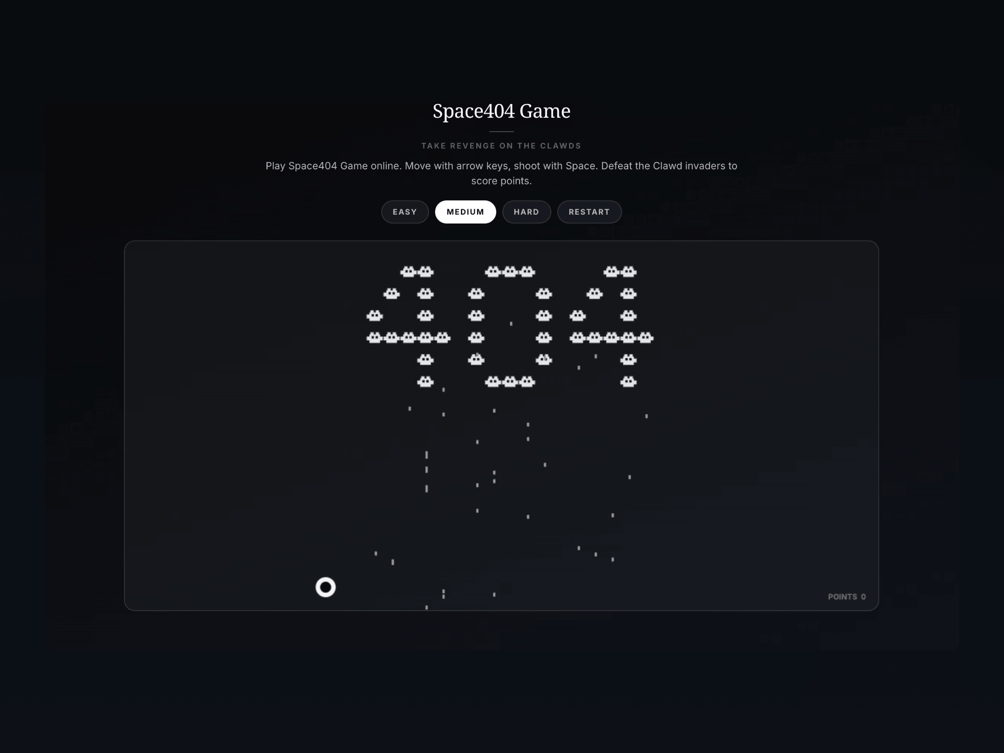 Space 404 Game