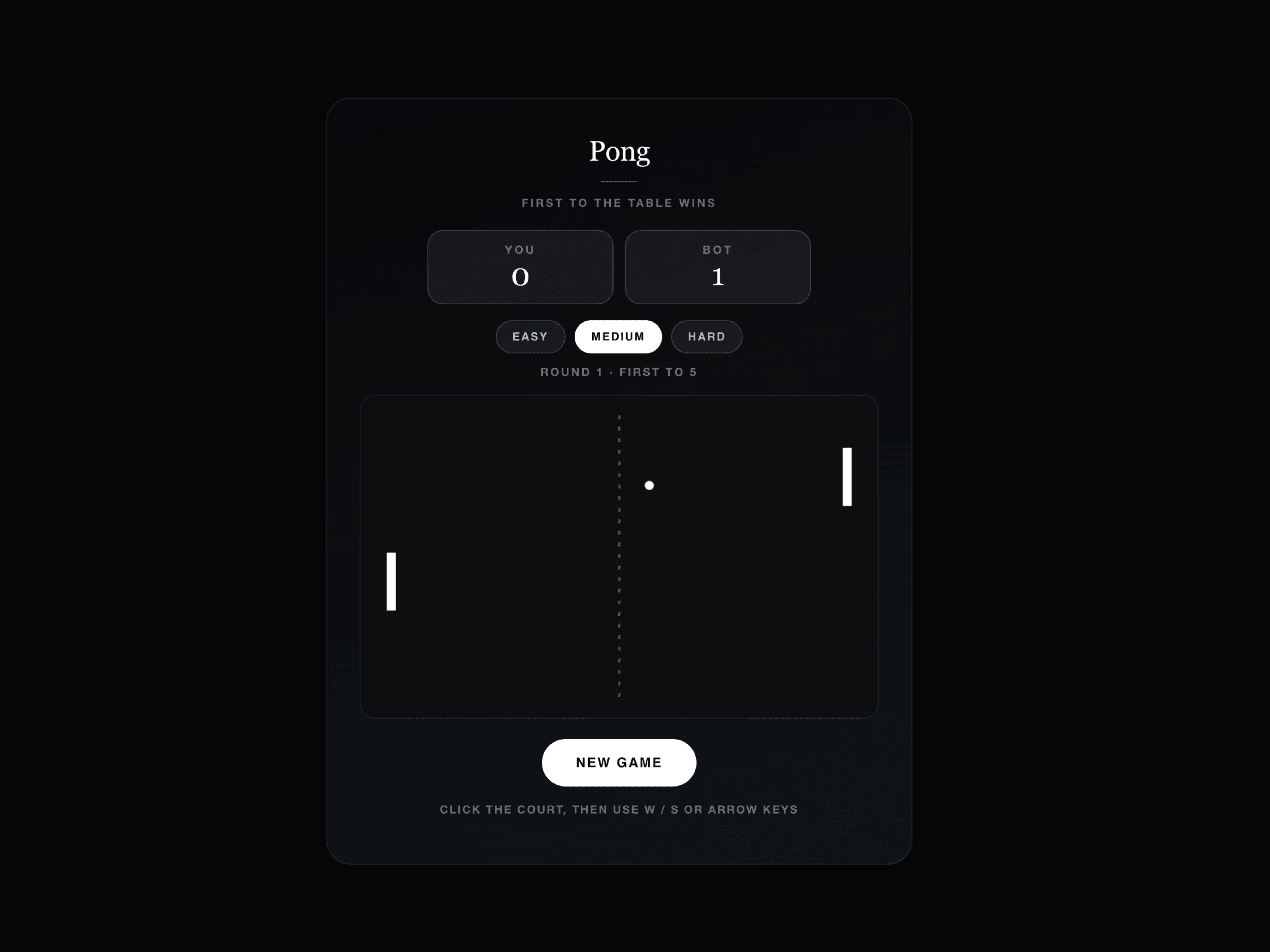 Pong Game