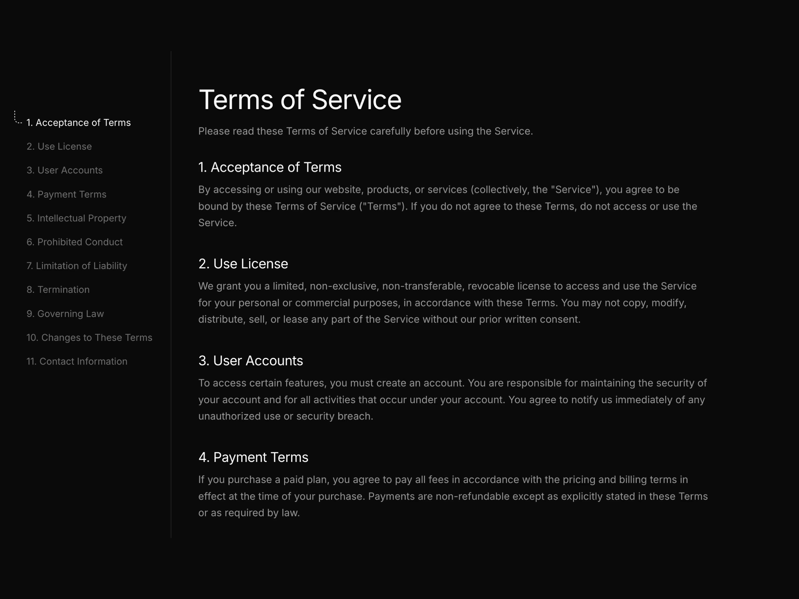 Terms of Service 01