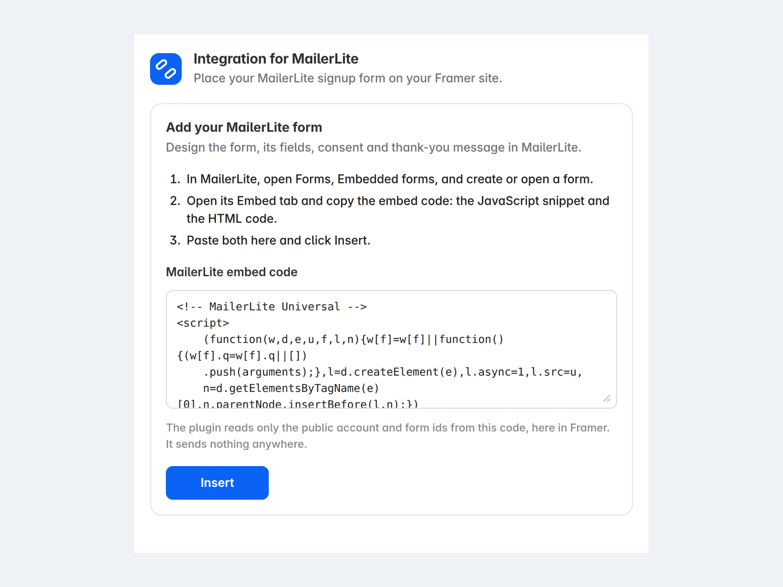 Integration for MailerLite