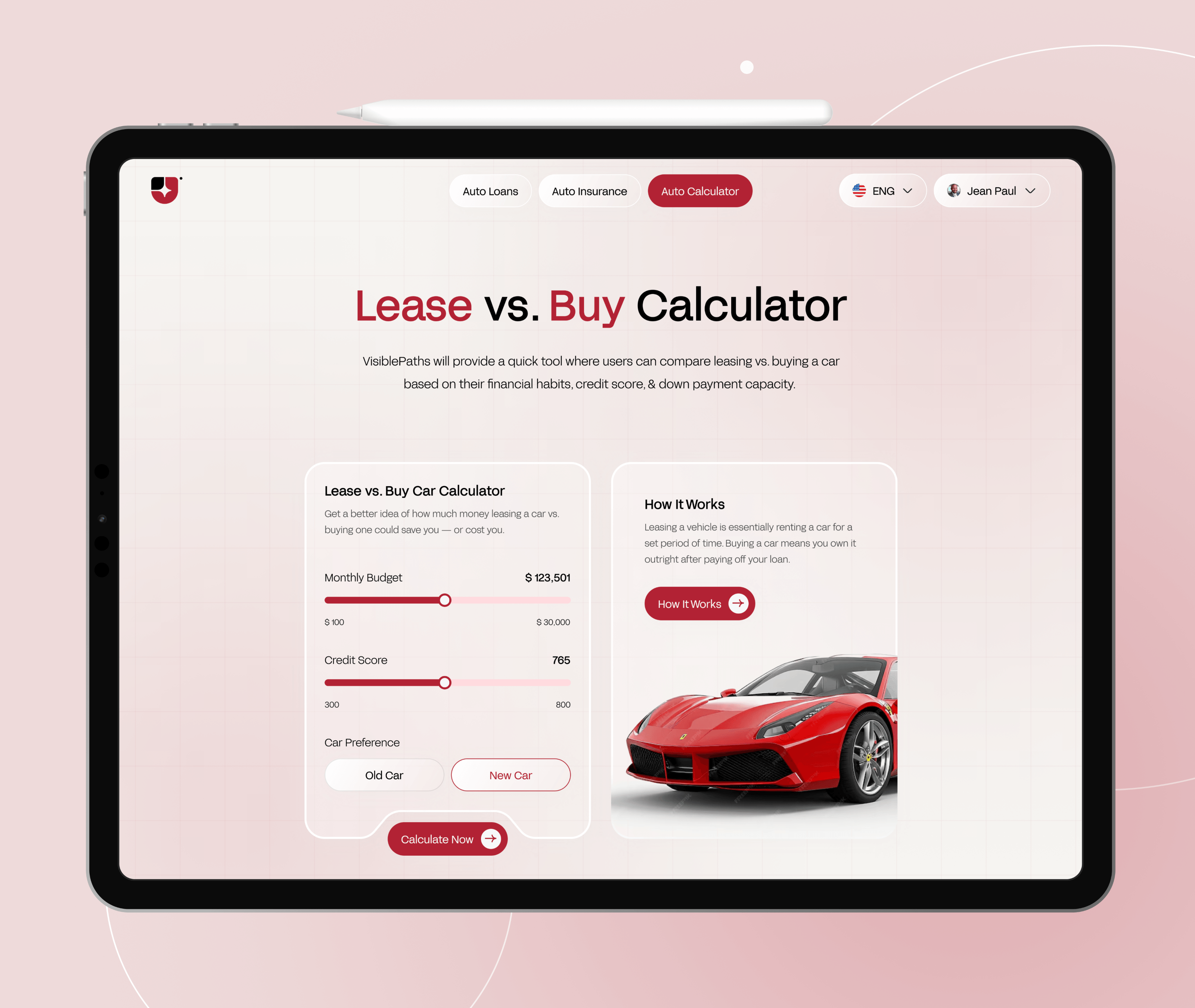 Lease vs Buy Calculator 💡Designed a simple, intuitive Lease vs Buy Calculator that helps users compare both options and make smarter financial decisions.From monthly costs to long-term savings, every detail is presented clearly — making complex calculations easy to understand.Designed for clarity. Built for better decisions.View the full project on Behance: https://www.behance.net/rajesh_godhaniya#UIDesign #UXDesign #Fintech #CalculatorUI #ProductDesign #Figma #UIUX