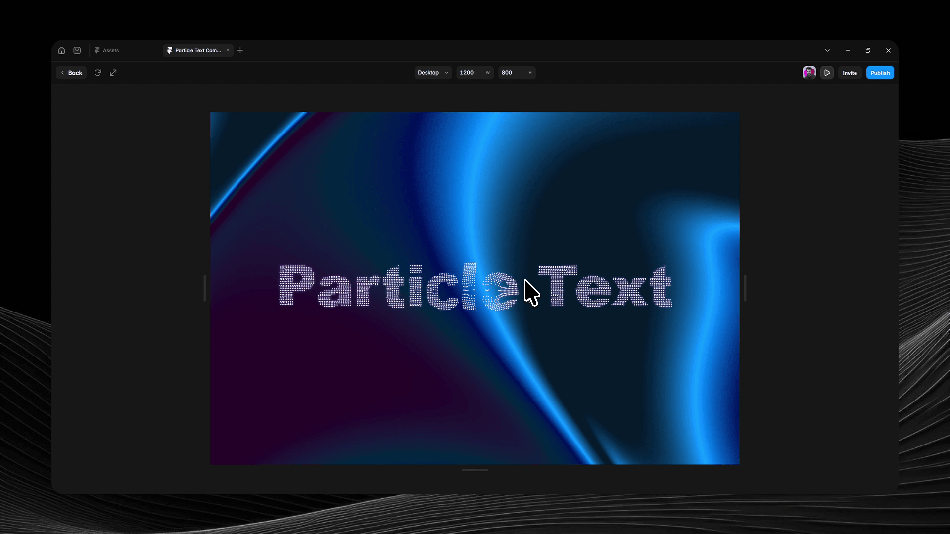 Particles Text