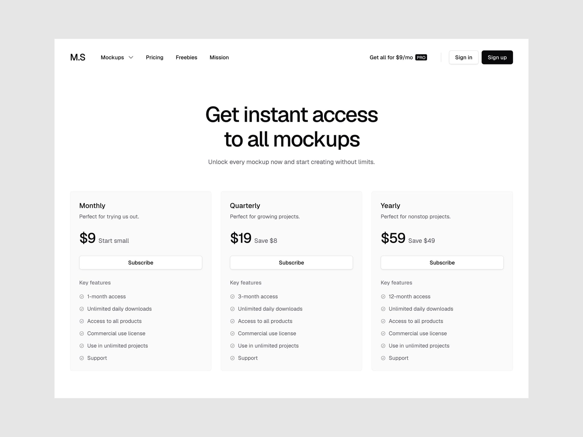 Mockups Supply