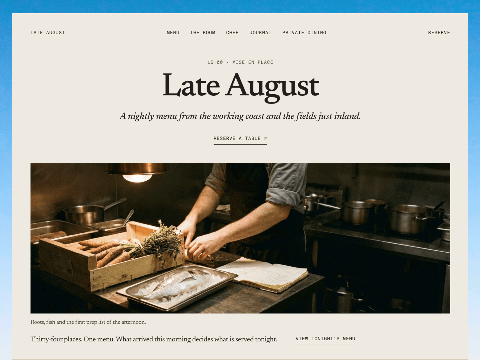 Late August
