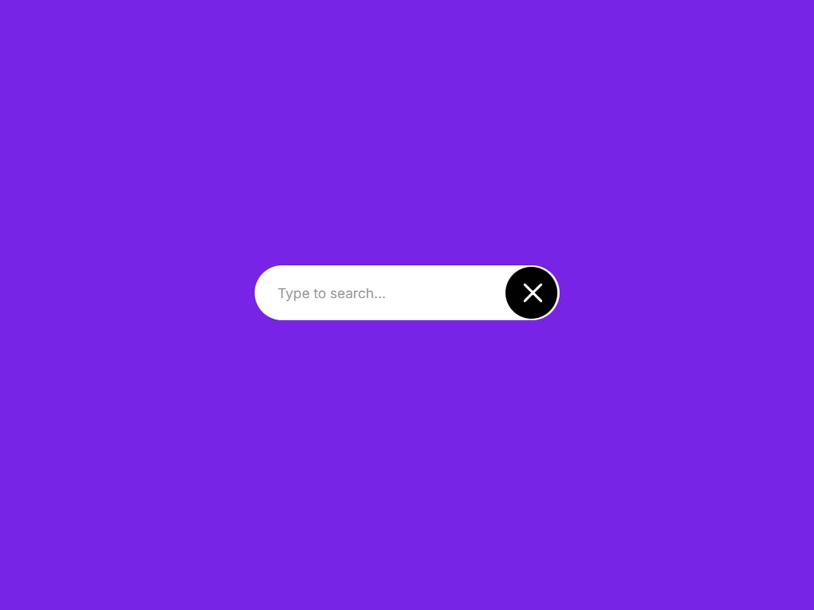 Animated Search Bar