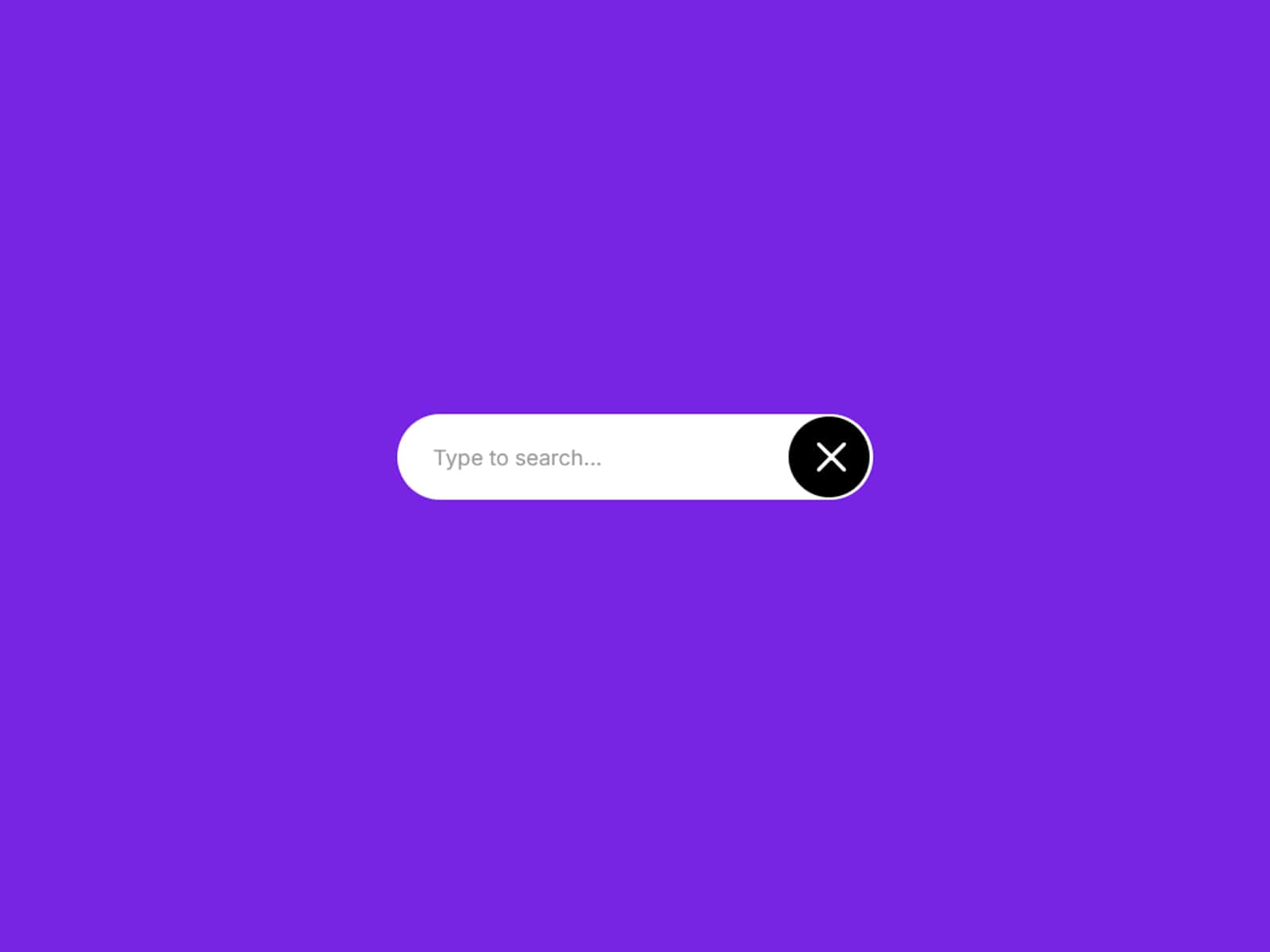 Animated Search Bar