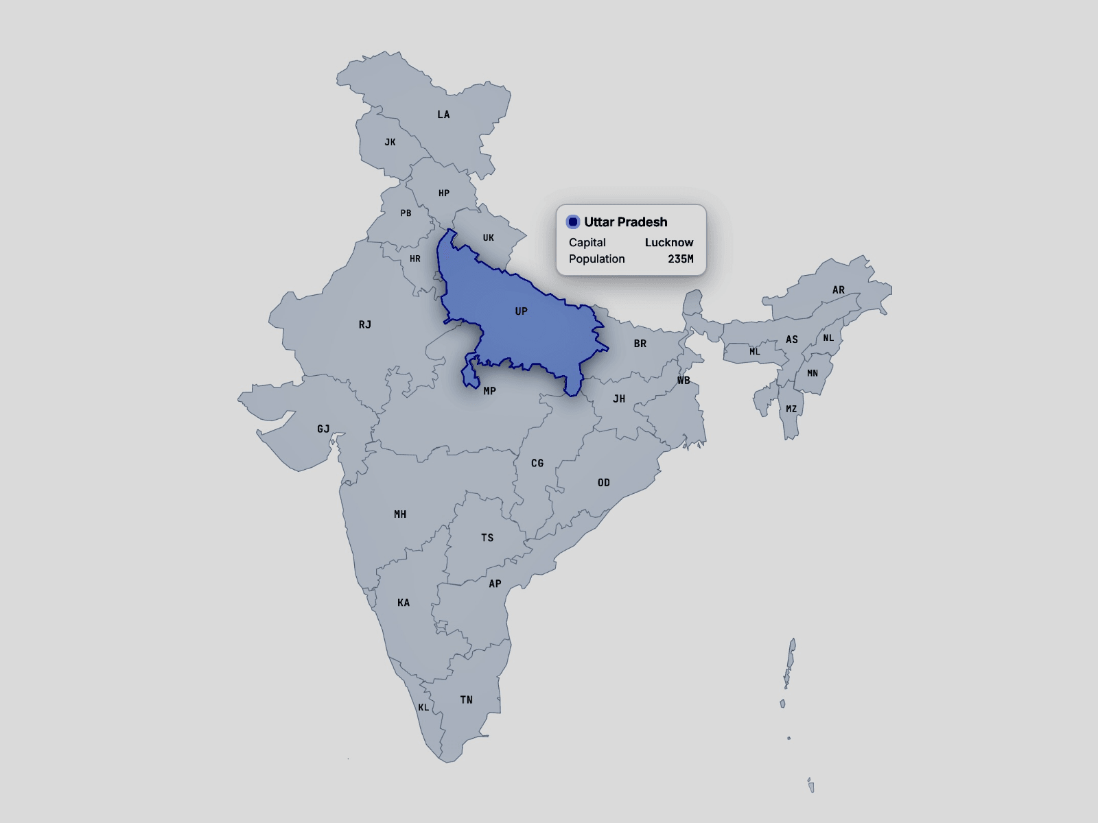 Premium India Map