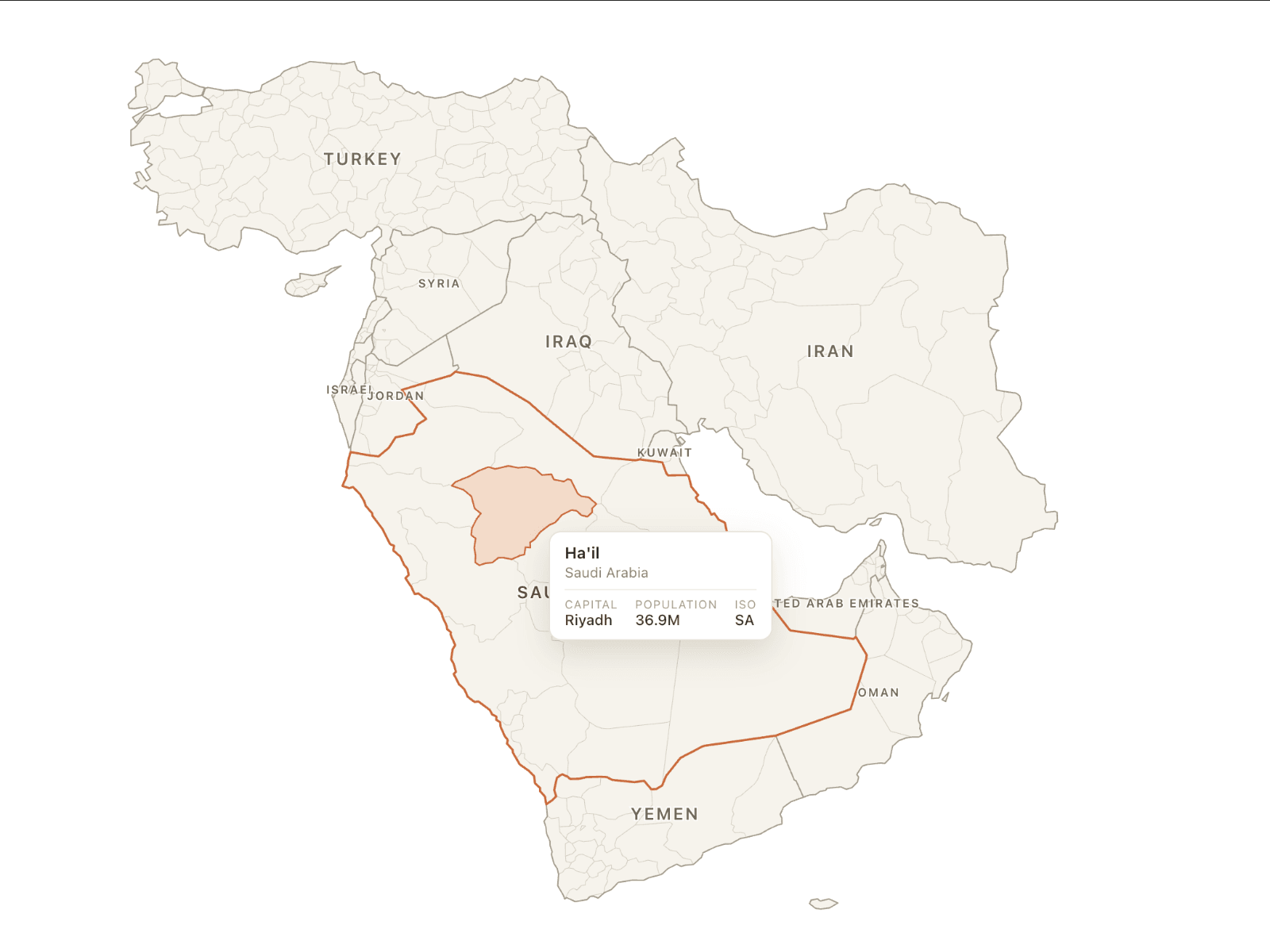 Middle East Map