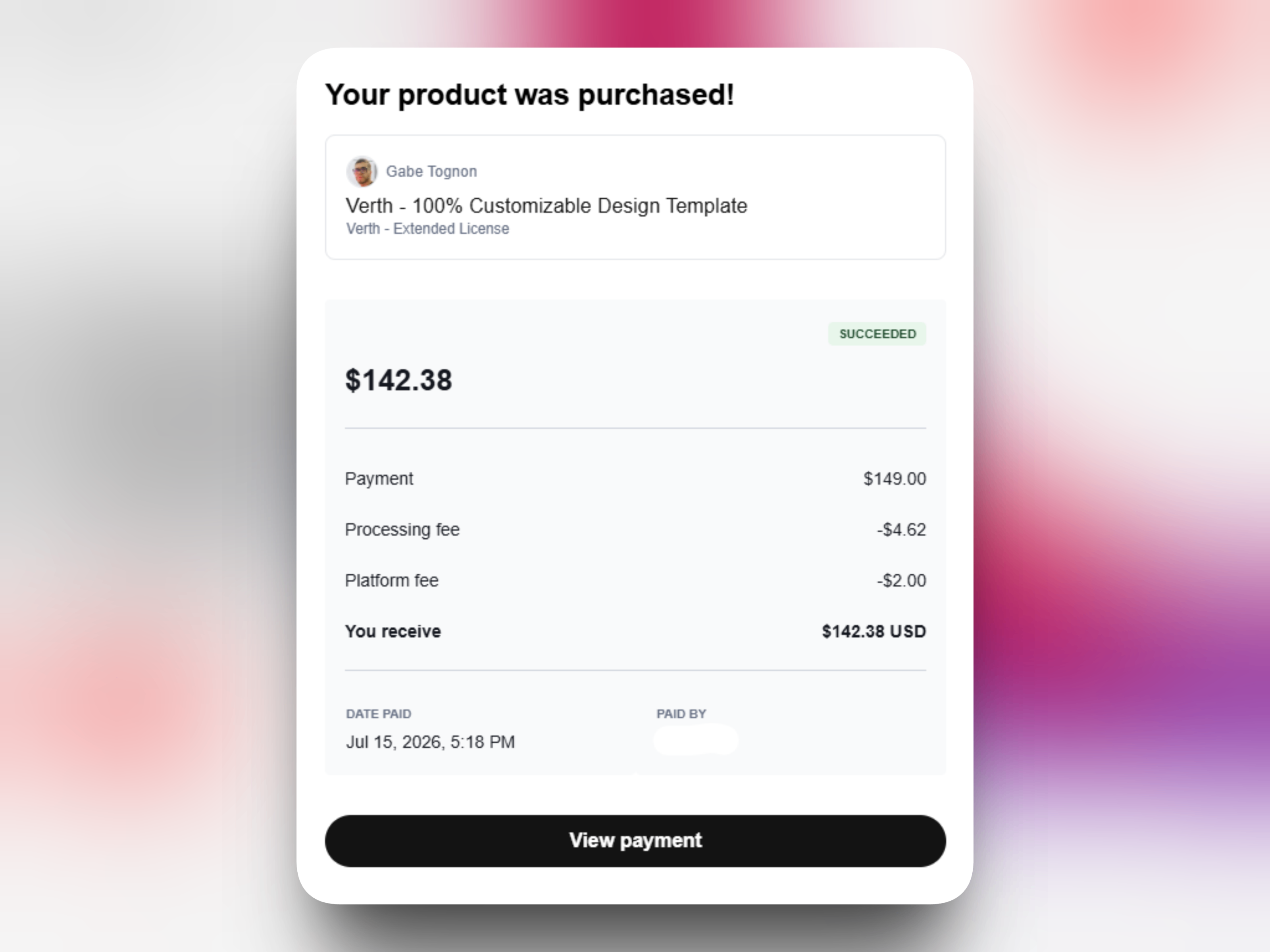 My 100% customizable design subscription @Framer template just got its first sale, exactly one month after launch. Verth was released one day before Framer 3.0, so its first month happened during a major Marketplace transition, which likely reduced its launch reach.Live preview in the comments