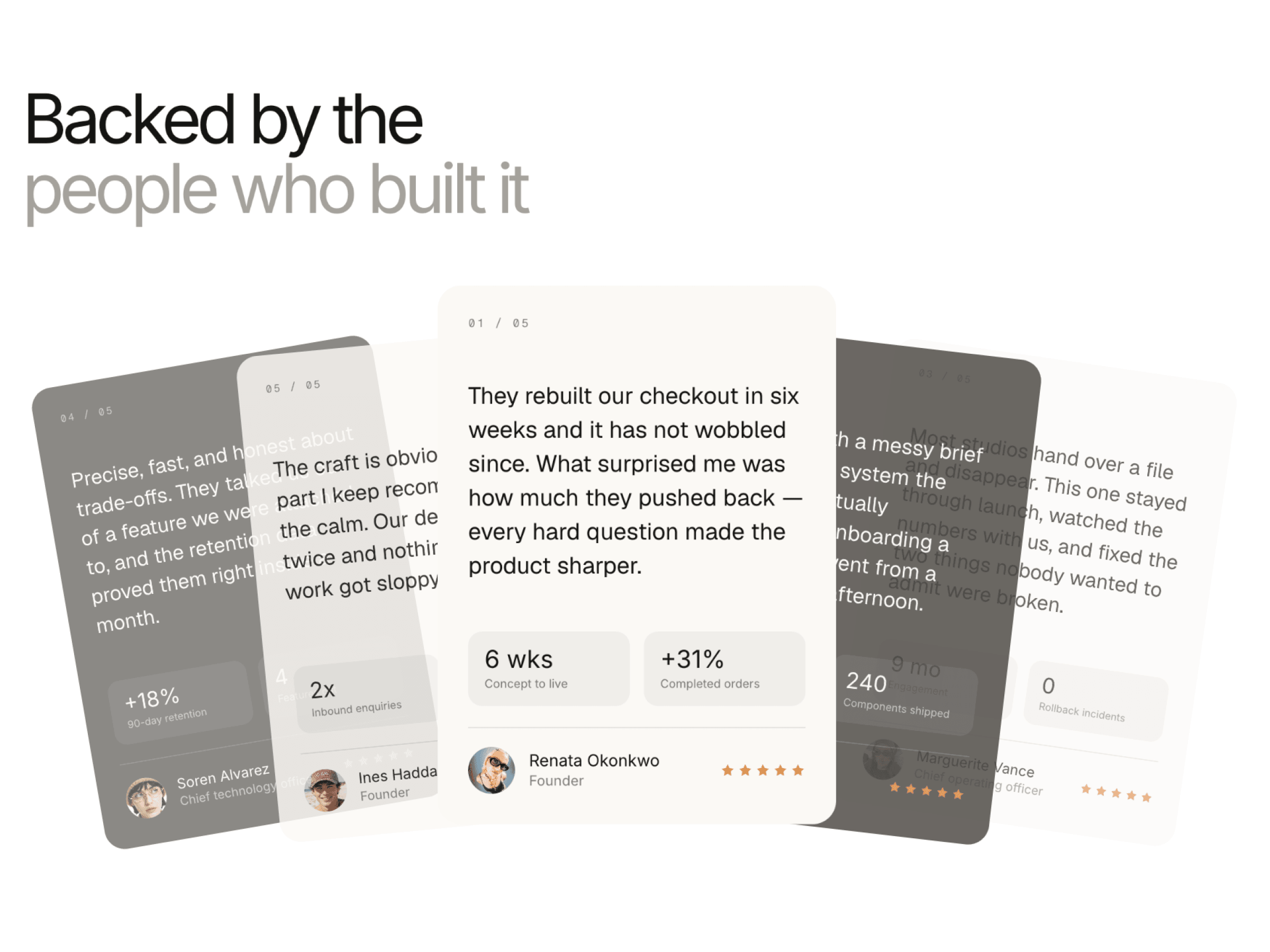 Testimonial Deck